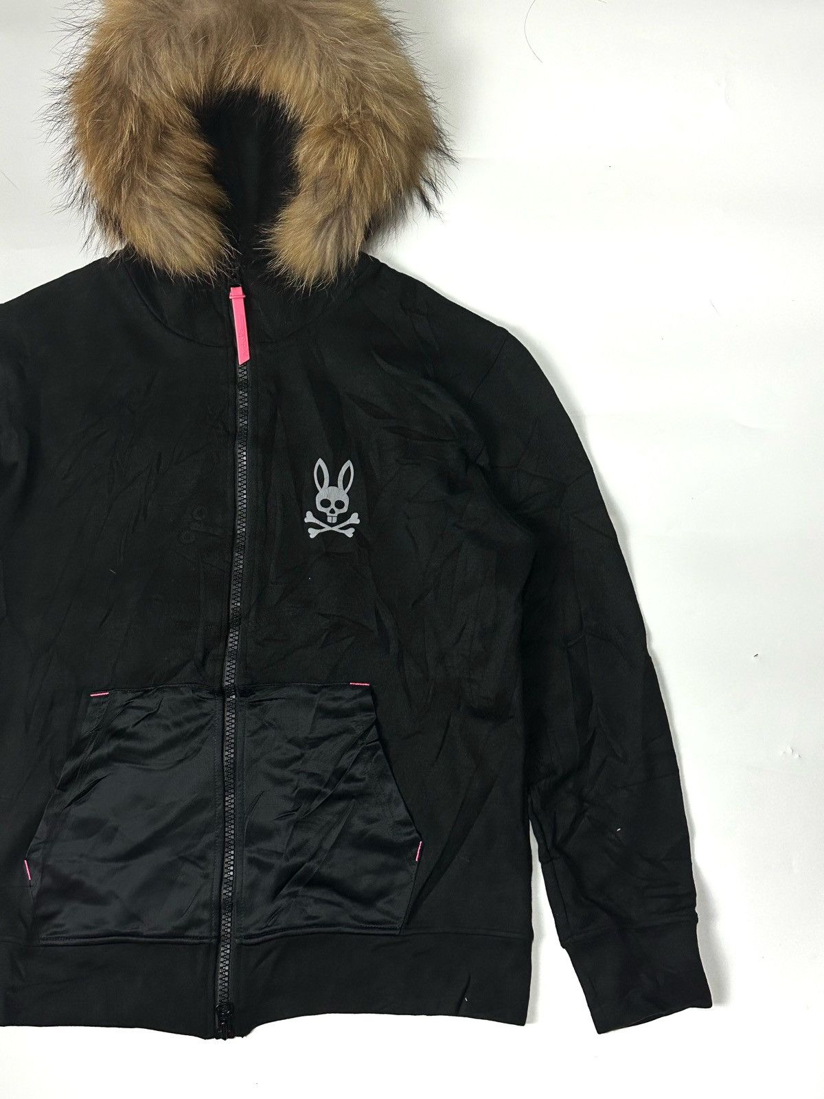Hysteric Glamour × Japanese Brand × Psycho Bunny Fur Ziphoodie Psycho Bunny Size US M / EU 48-50 / 2 - 2 Thumbnail