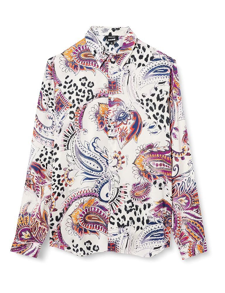 Just Cavalli !DS! AW22 Just Cavalli Paisley Viscose Shirt Size US S / EU 44-46 / 1 - 2 Thumbnail