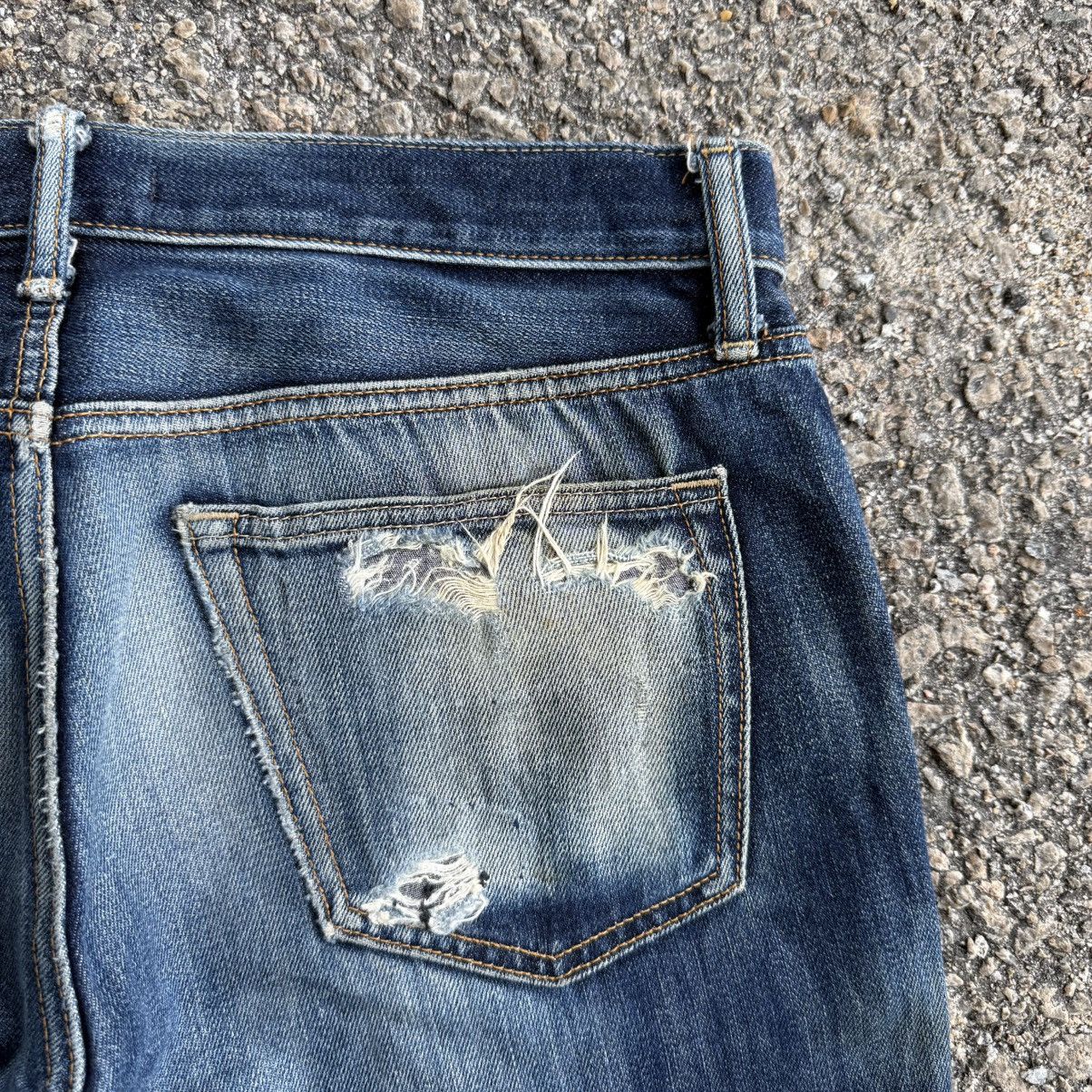 Japanese Brand VINTAGE JAPANESE MUD WASH JEAN DENIM PANTS Size US 35 - 12 Thumbnail