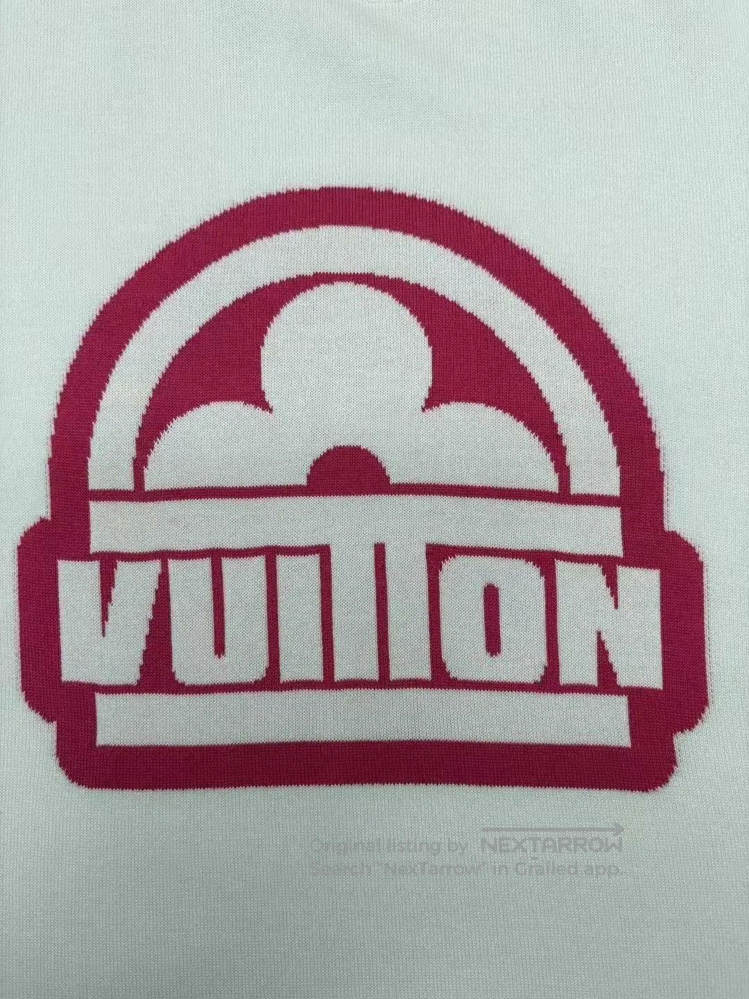 Louis Vuitton louis vuitton white logo knit t. Size L / US 10 / IT 46 - 3 Thumbnail