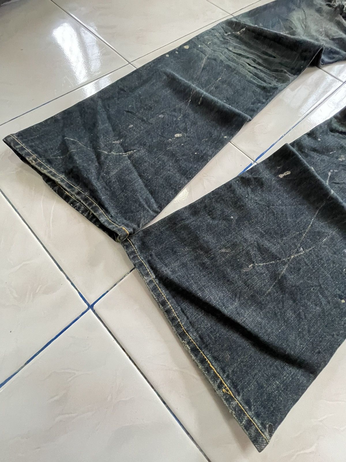 If Six Was Nine Shredded Studded Distressed Painter Japanese Brand Jeans Size US 32 / EU 48 - 23 Thumbnail