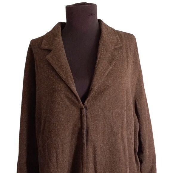 J. Jill J Jill 20W Blazer Jacket Lined Snap Closure Wool Blend Overs Size 3XL / US 20-22 - 5 Thumbnail