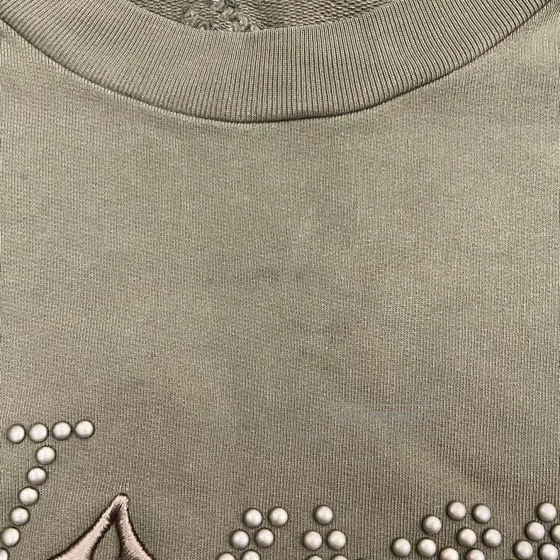 Louis Vuitton Louis Vuitton Army green studded logo sweatshirt Size US XXL / EU 58 / 5 - 8 Thumbnail