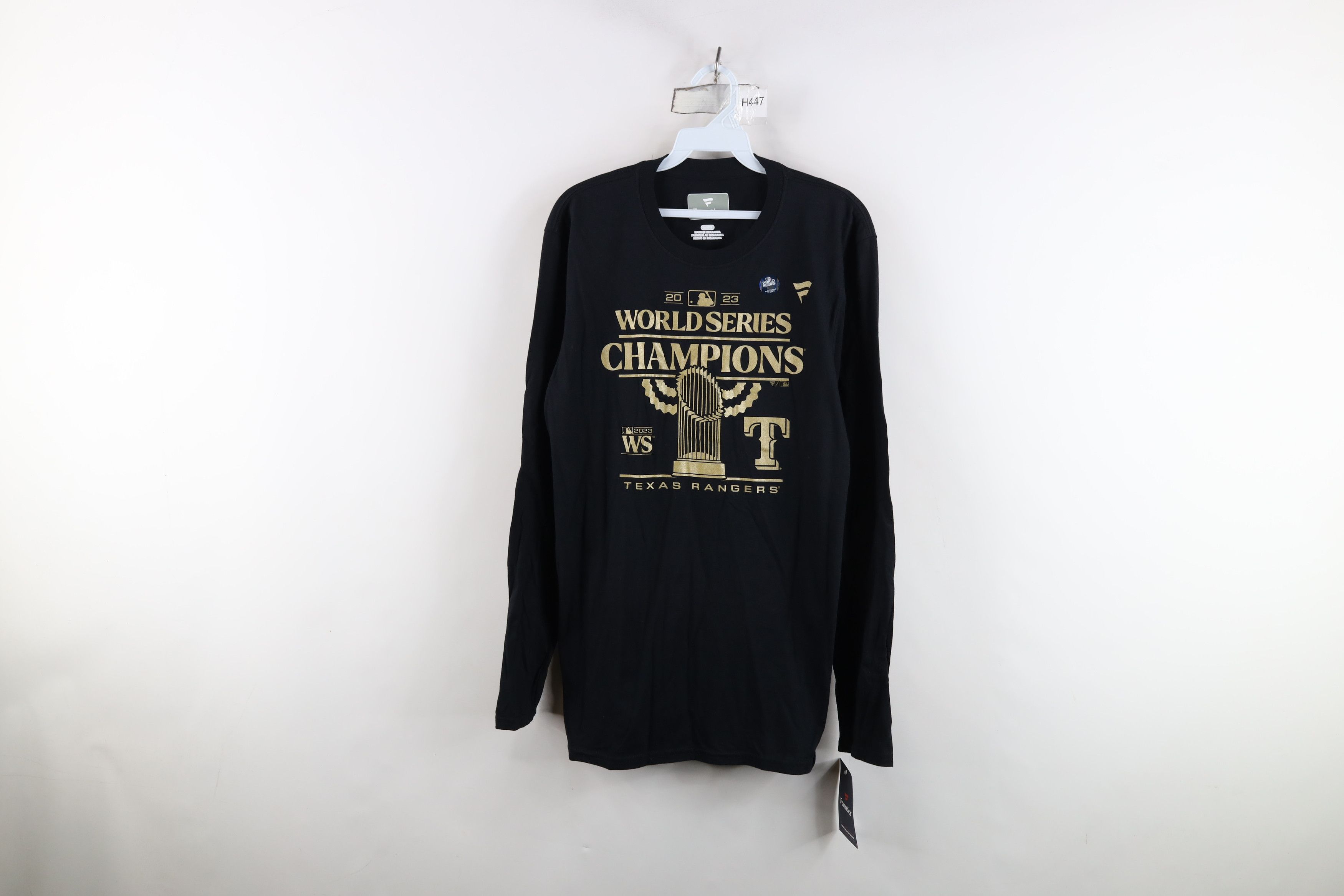 Vintage New Fanatics Series Champs Texas Rangers Long Sleeve T-Shirt Size US M / EU 48-50 / 2 - 1 Thumbnail