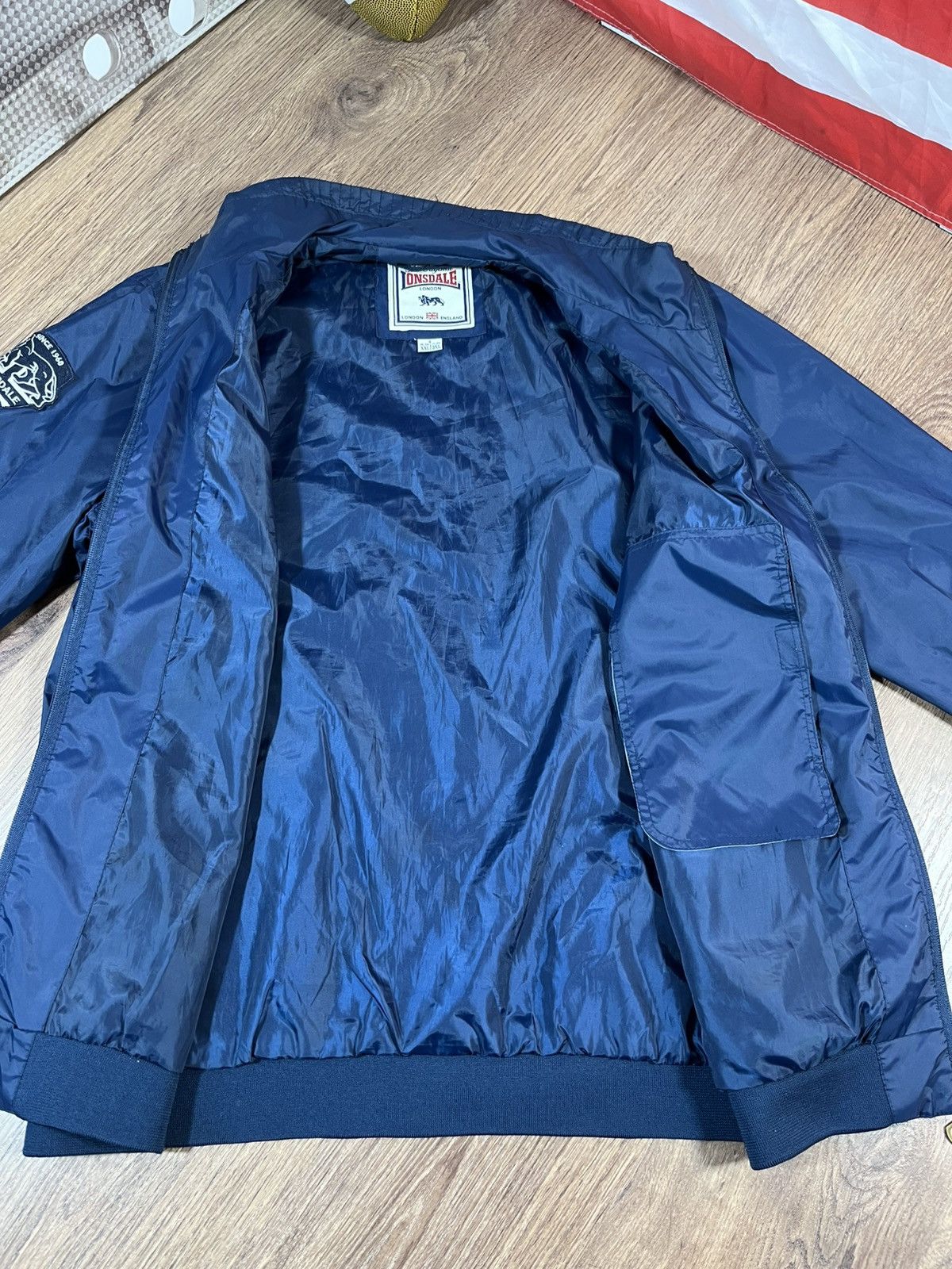 Lonsdale Vintage Rare Lonsdale Bomber Jacket Size US XXL / EU 58 / 5 - 10 Thumbnail