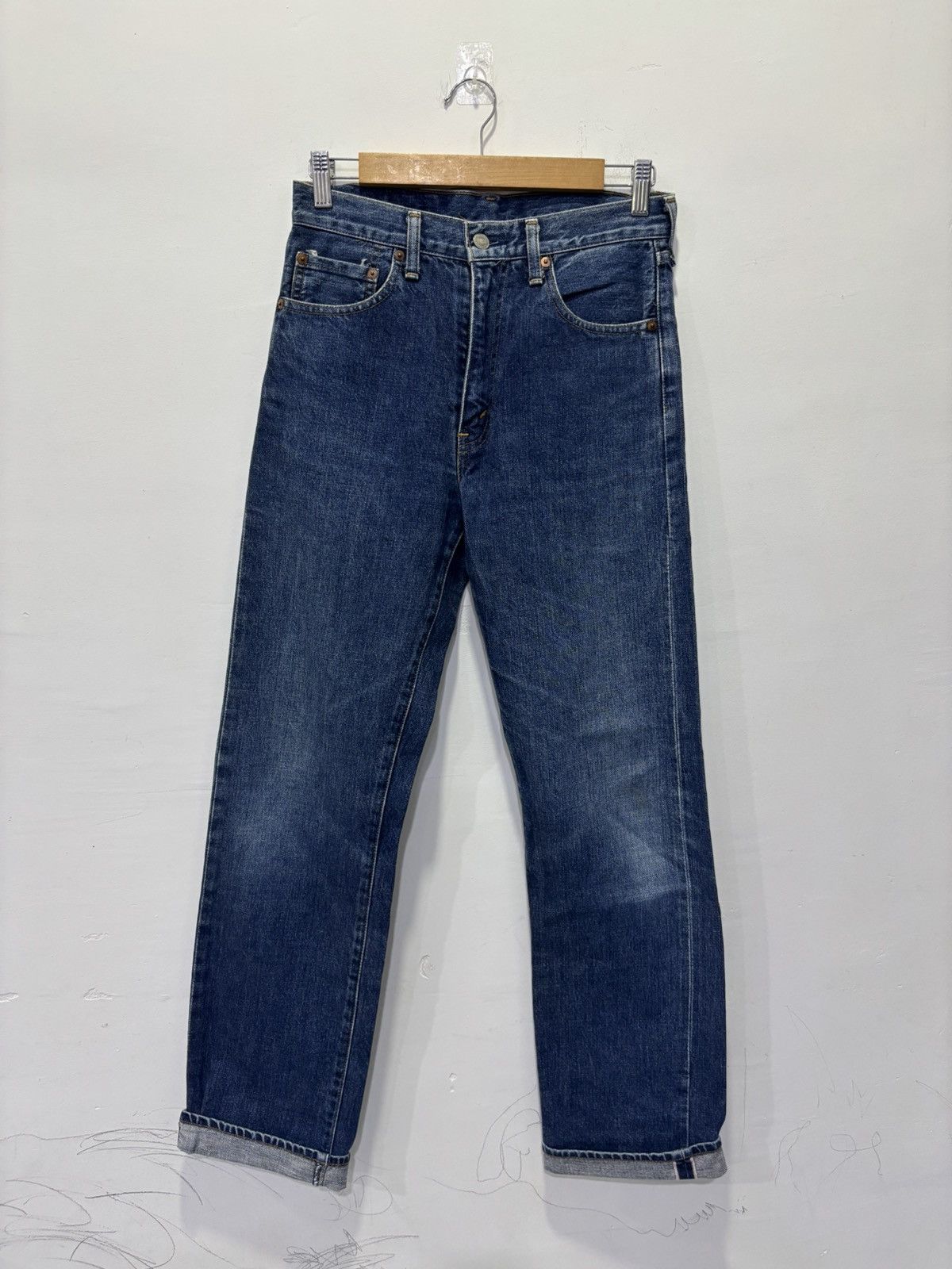 Levi's Vintage Levis 502 Big E Selvedge Jeans Size US 30 / EU 46 - 1 Thumbnail