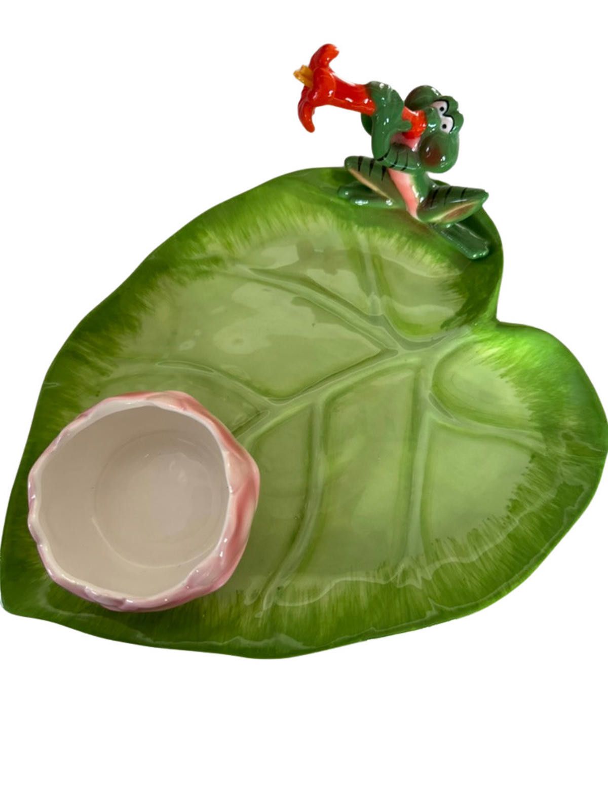 Disneyland Tiana's Palace Beignet Lily Pad Plate Lotus Cup