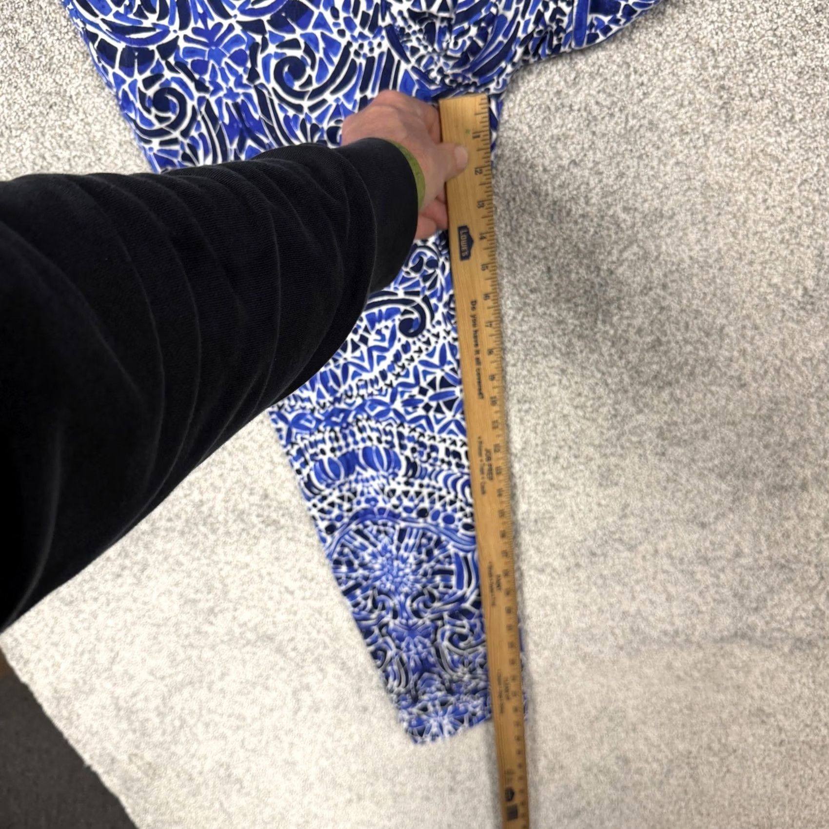 Lilly Pulitzer Lilly Pulitzer Ankle Pants 6 32x27 Geometric Twill Pockets Stretch Button Zip Logo Size 28" / US 6 / IT 42 - 4 Thumbnail