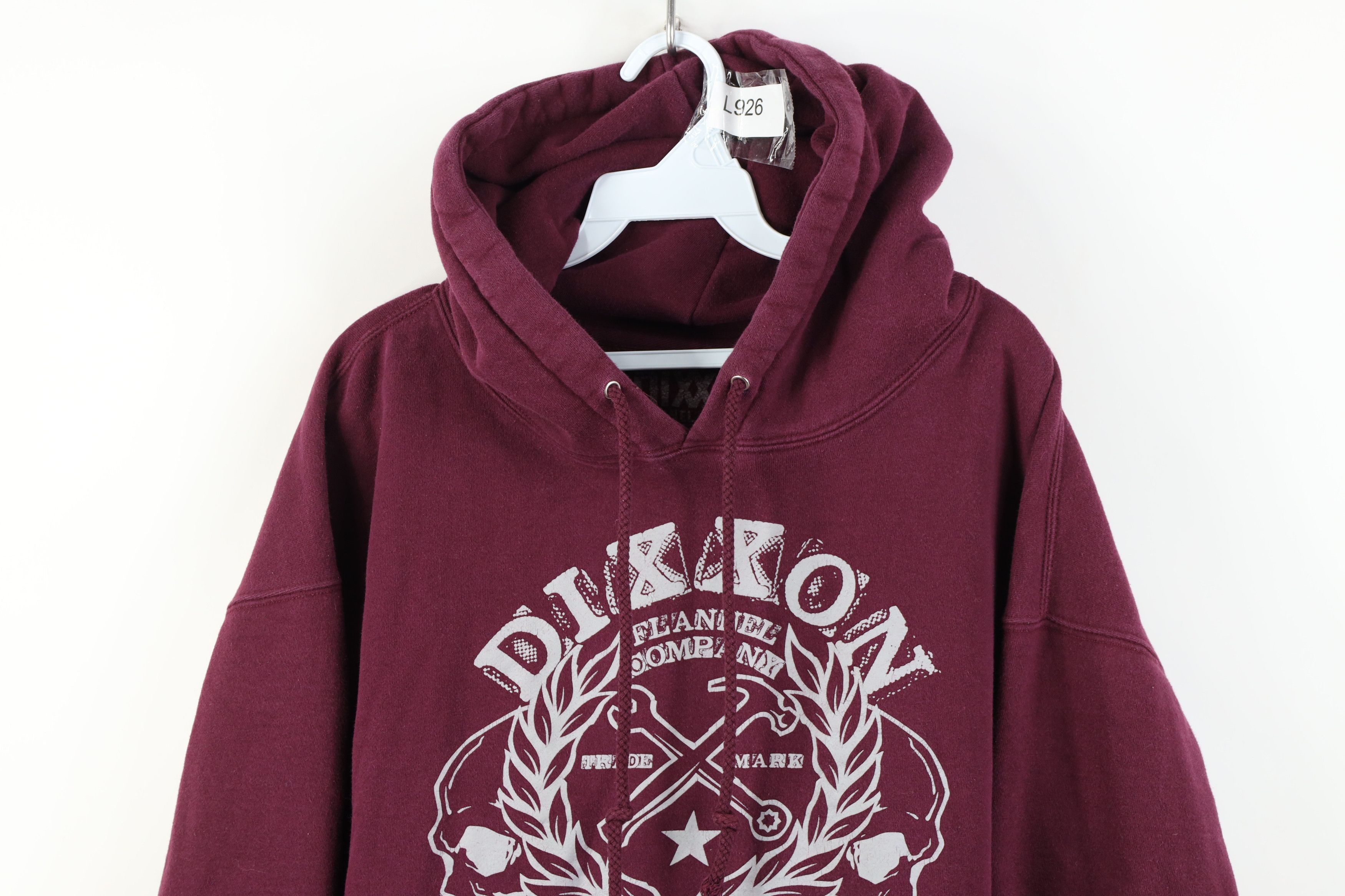 Vintage Dixxon Flannel Company Live Fast Skull Hoodie Sweatshirt Size US XL / EU 56 / 4 - 2 Thumbnail