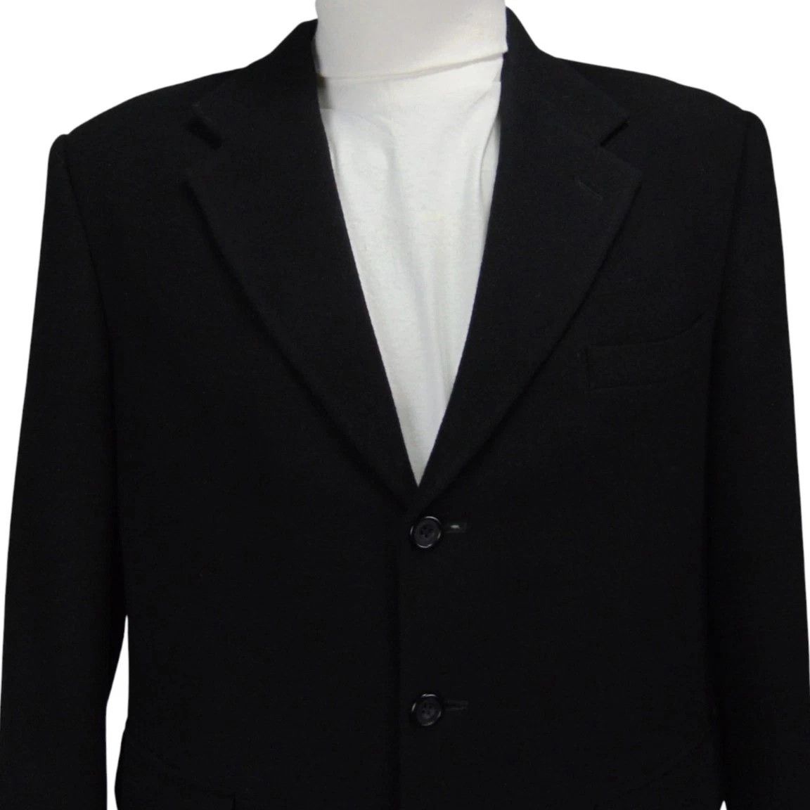 Oscar De La Renta Oscar de la Renta Cashmere Blend Blazer Black 42R Size 42R - 5 Thumbnail