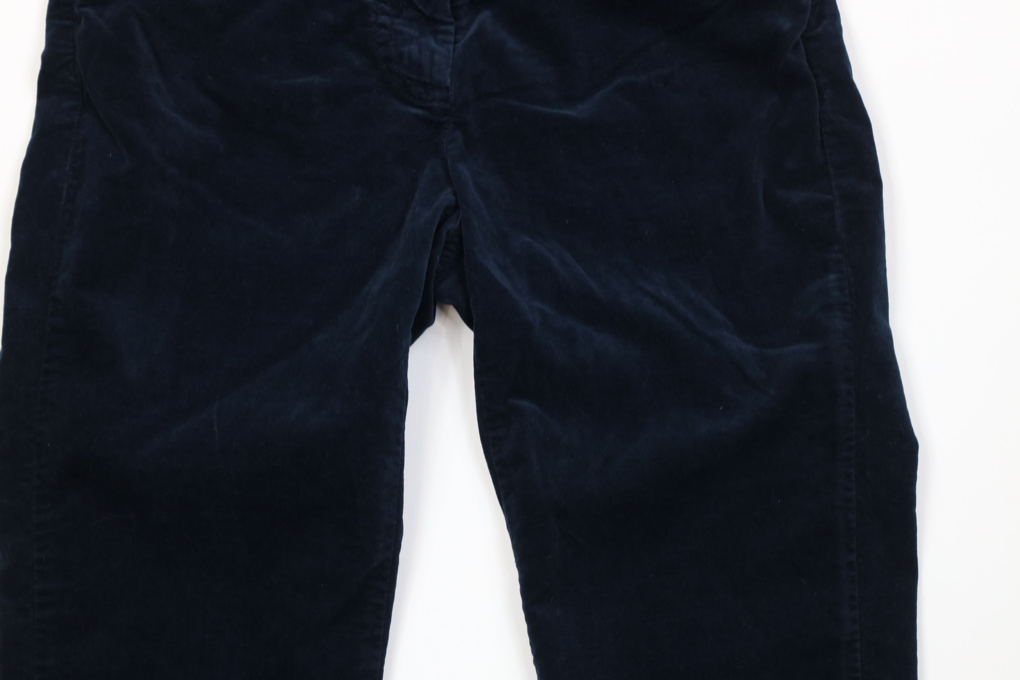 J.McLaughlin Vintage J McLaughlin Skinny Leg Velvet Velour Pants Blue Size 26" / US 2 / IT 38 - 3 Thumbnail
