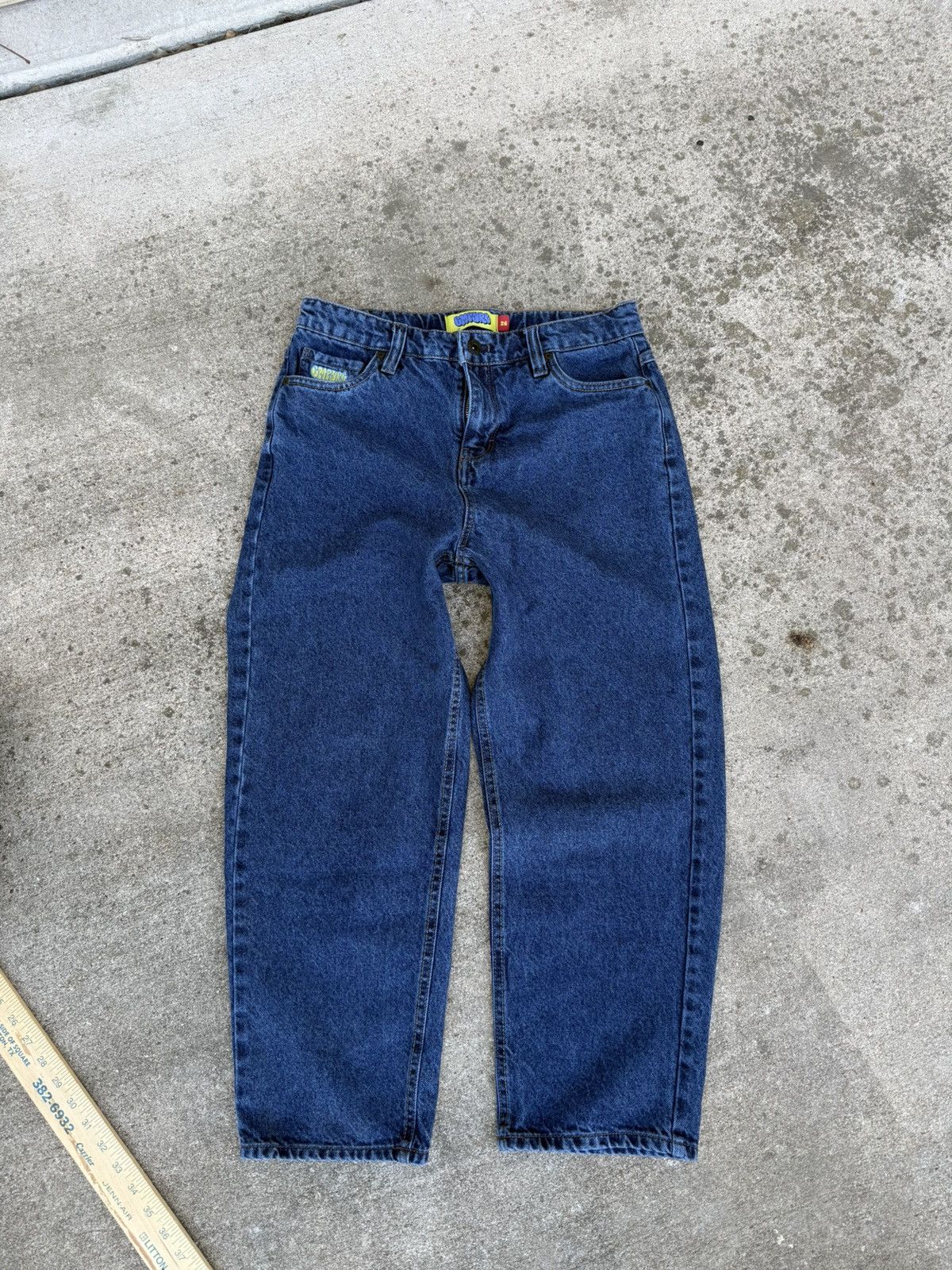 Empyre Empyre Evening Blue Washed Ultra Loose Denim Jeans Size US 26 / EU 42 - 4 Thumbnail
