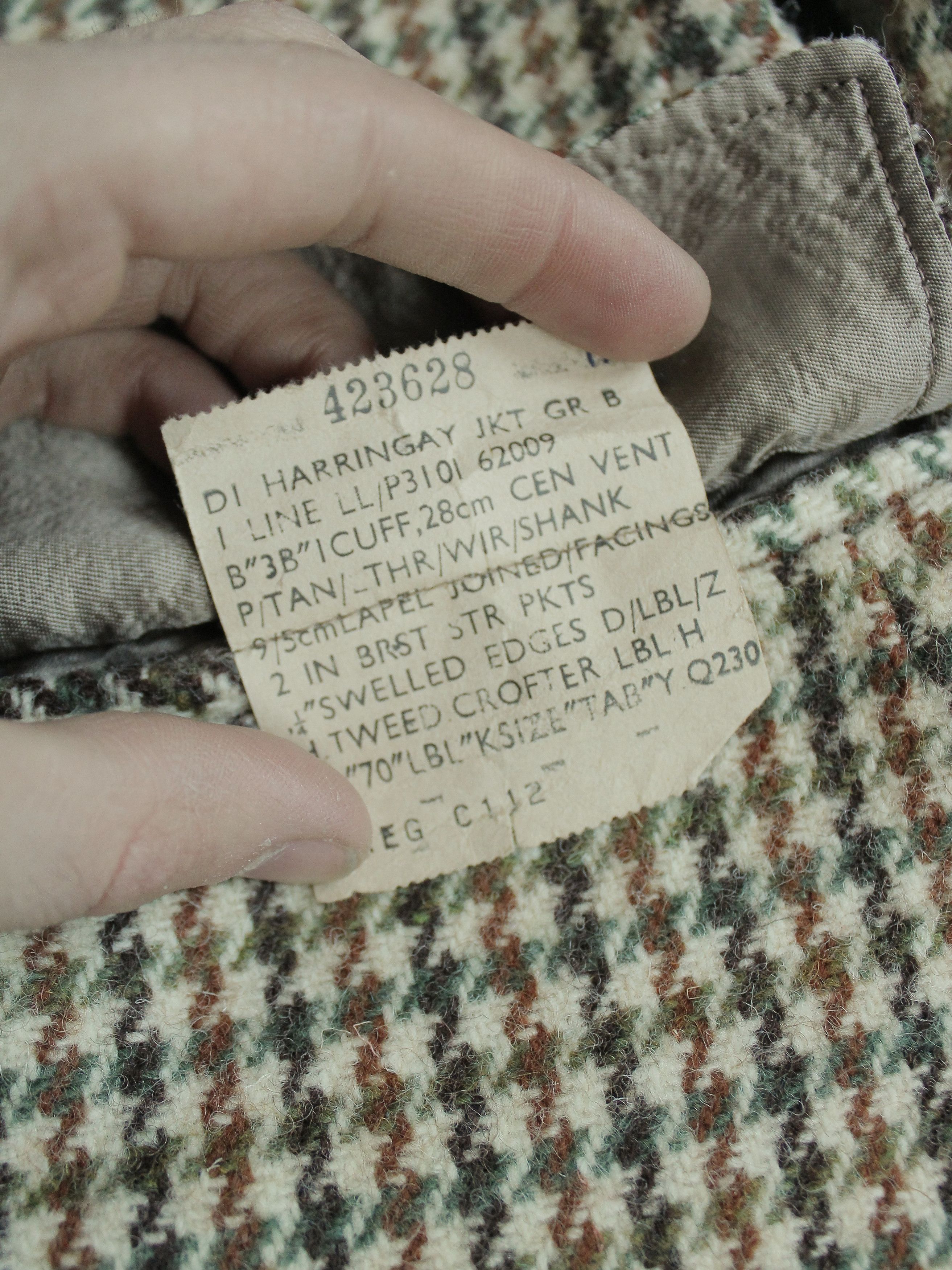 Harris Tweed × Vintage Harris Tweed Dunn Co Wool Hand Woven Blazer Jacket Tan Check Size 44R - 11 Thumbnail