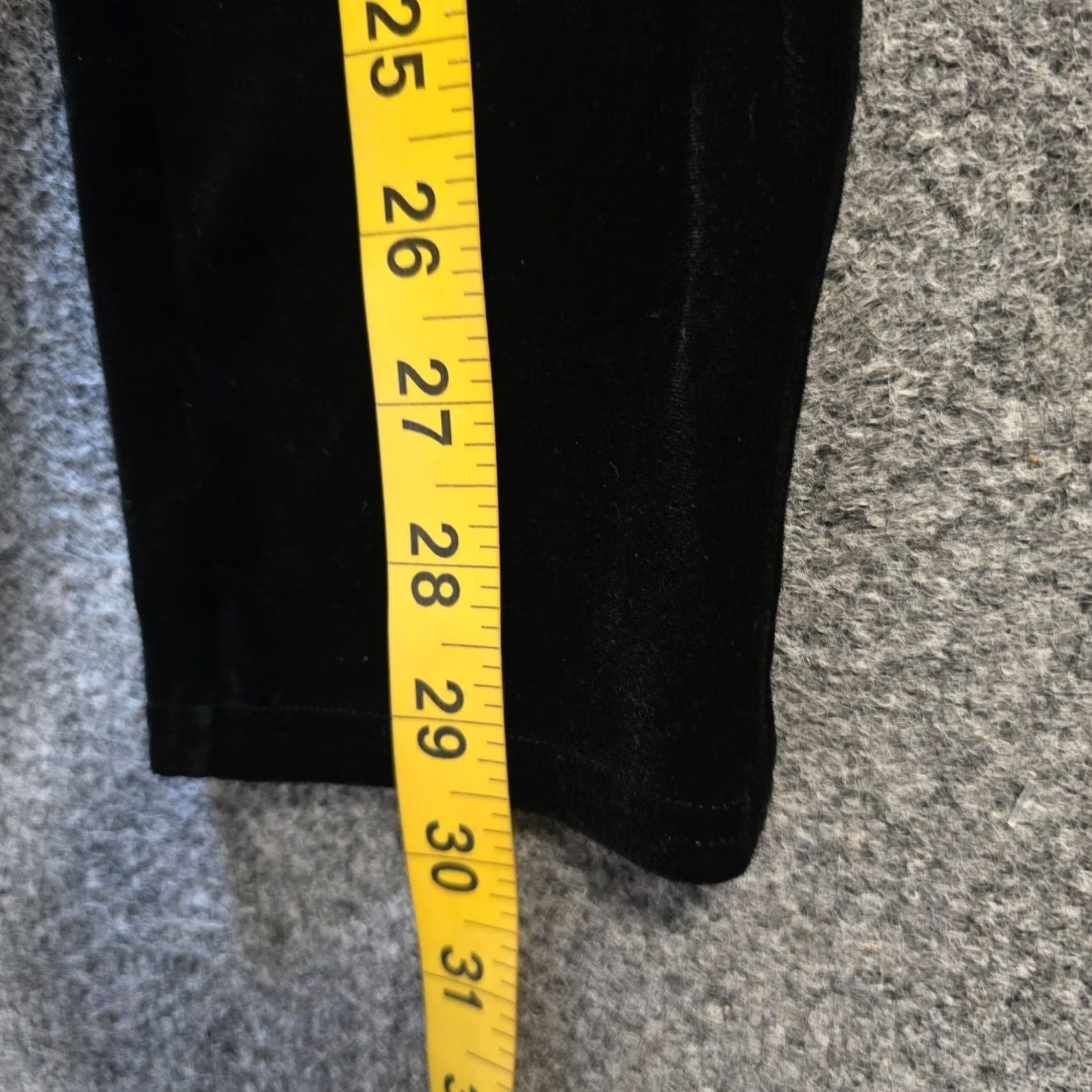 Spanx Spanx Pants Women XL Black Skinny Velour Stretch Leggings Casual Holiday Size 40" / US 18 - 7 Thumbnail