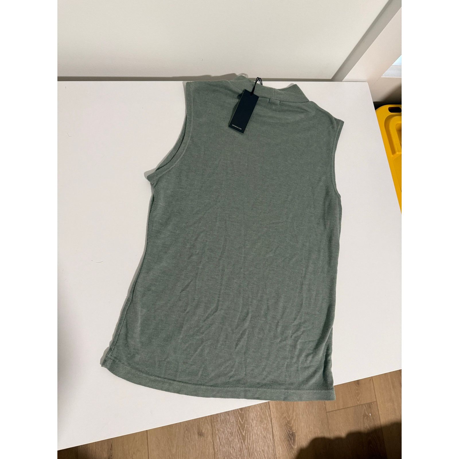 MONROW $95 New Monrow Rob Mock neck Tank - Small - Green Size S / US 4 / IT 40 - 4 Thumbnail