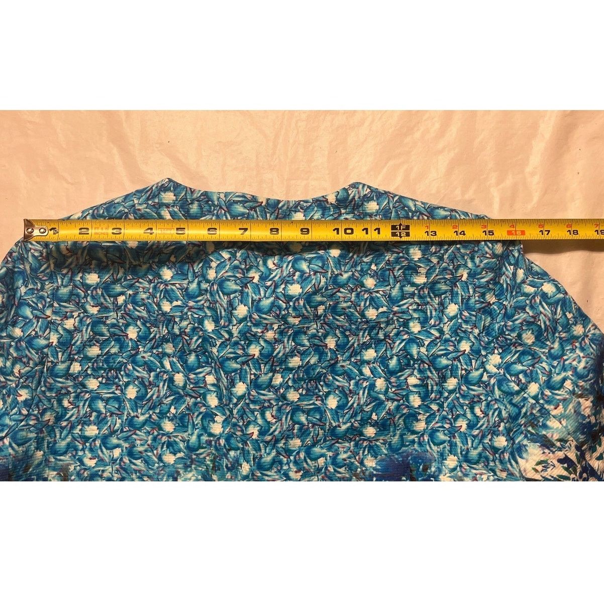 See U Soon Blue Floral Linen Blend Jacket - Size: 1