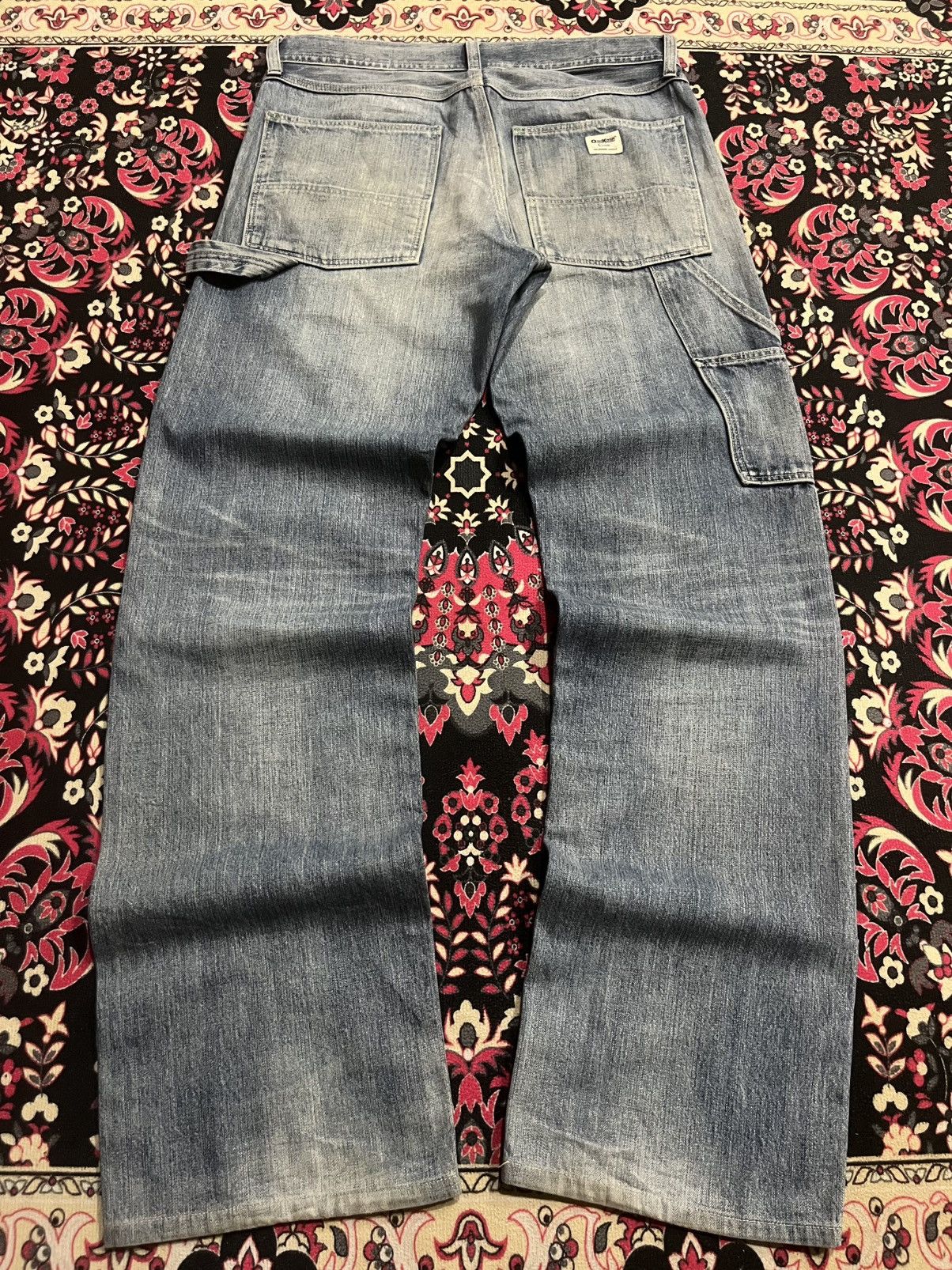 Oshkosh ⚡️Vintage⚡️Oshkosh Carpenter Distressed Blue Washed Jeans Size US 31 - 1 Thumbnail