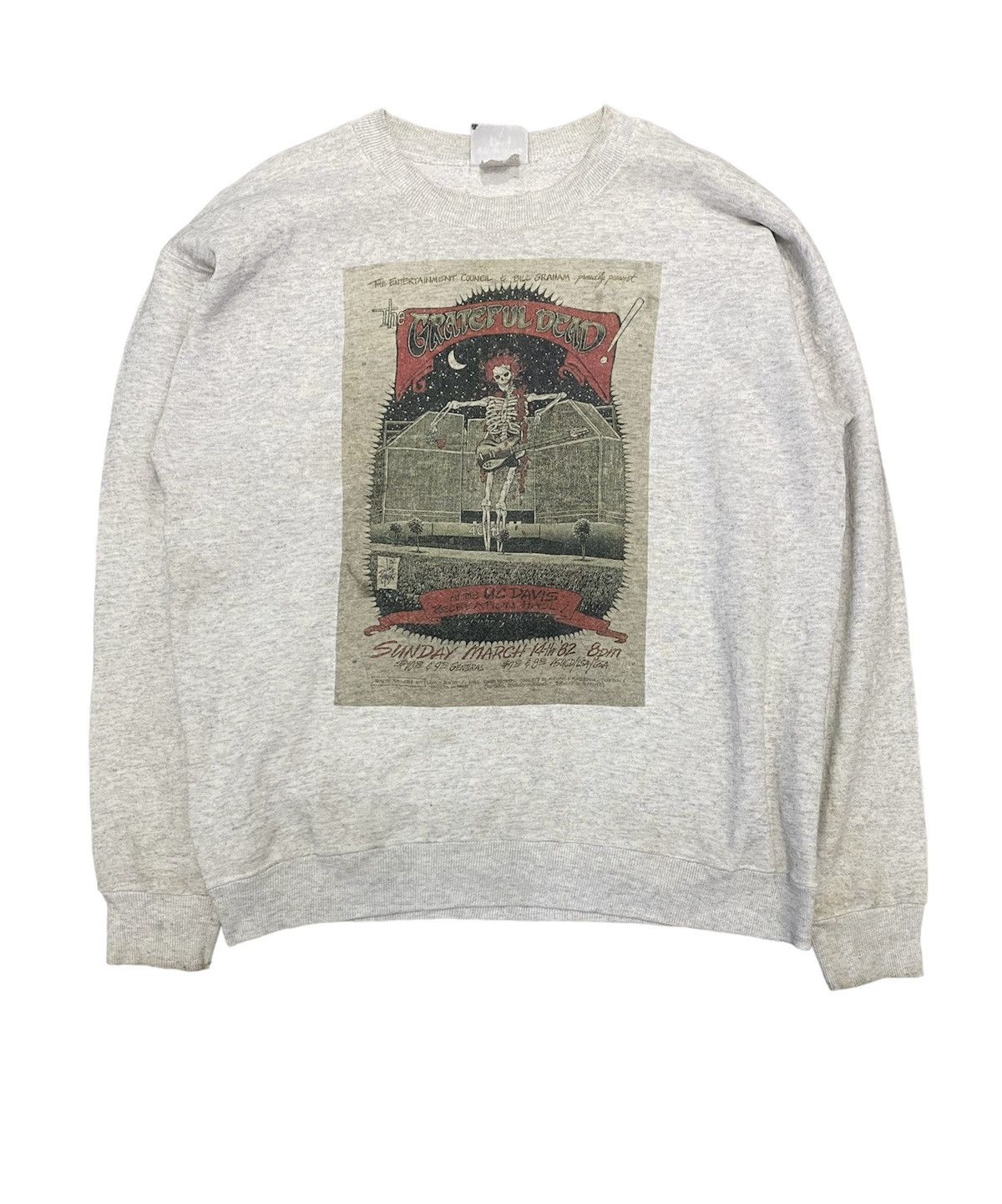 Band Tees 1982 Grateful Dead Live at Recreation Hall, UC Davis Size US L / EU 52-54 / 3 - 1 Thumbnail