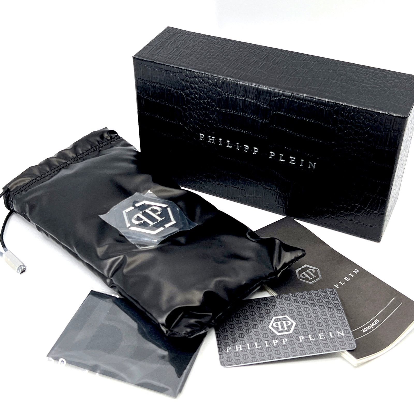 Philipp Plein New, PHILIPP PLEIN Sunglasses SPP065S Col.0700 Authentic Size ONE SIZE - 11 Thumbnail