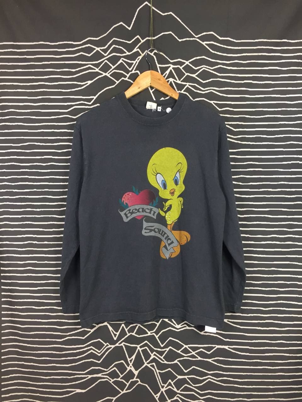 Cartoon Network × Vintage × Warner Bros Vtg Beach Sound X Looney Tunes Tweety Bird Cartoon Tee Size US M / EU 48-50 / 2 - 1 Thumbnail