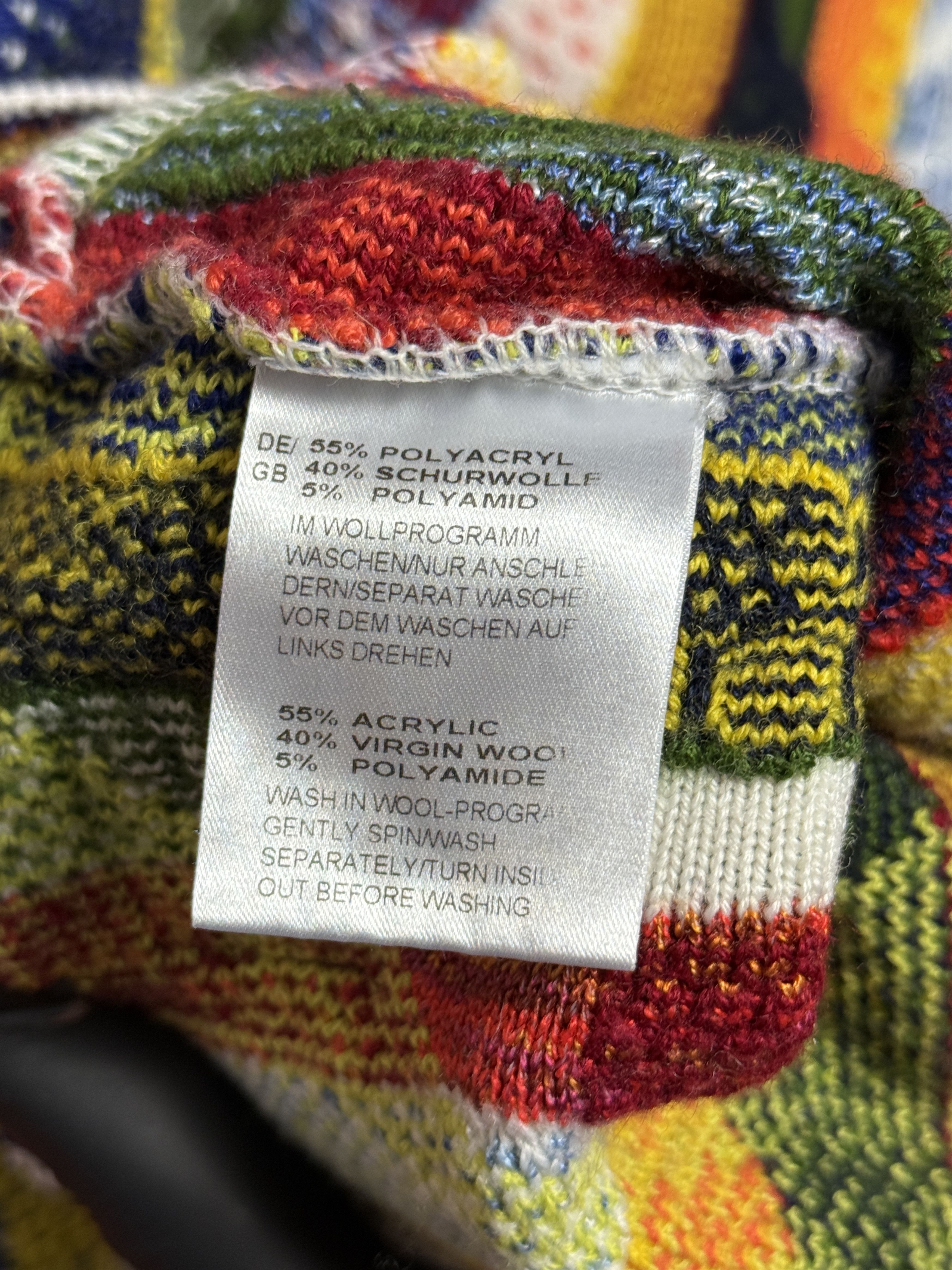 Carlo Colucci Carlo Colucci sweater made in Italy colorful virgin wool Size US XL / EU 56 / 4 - 6 Thumbnail