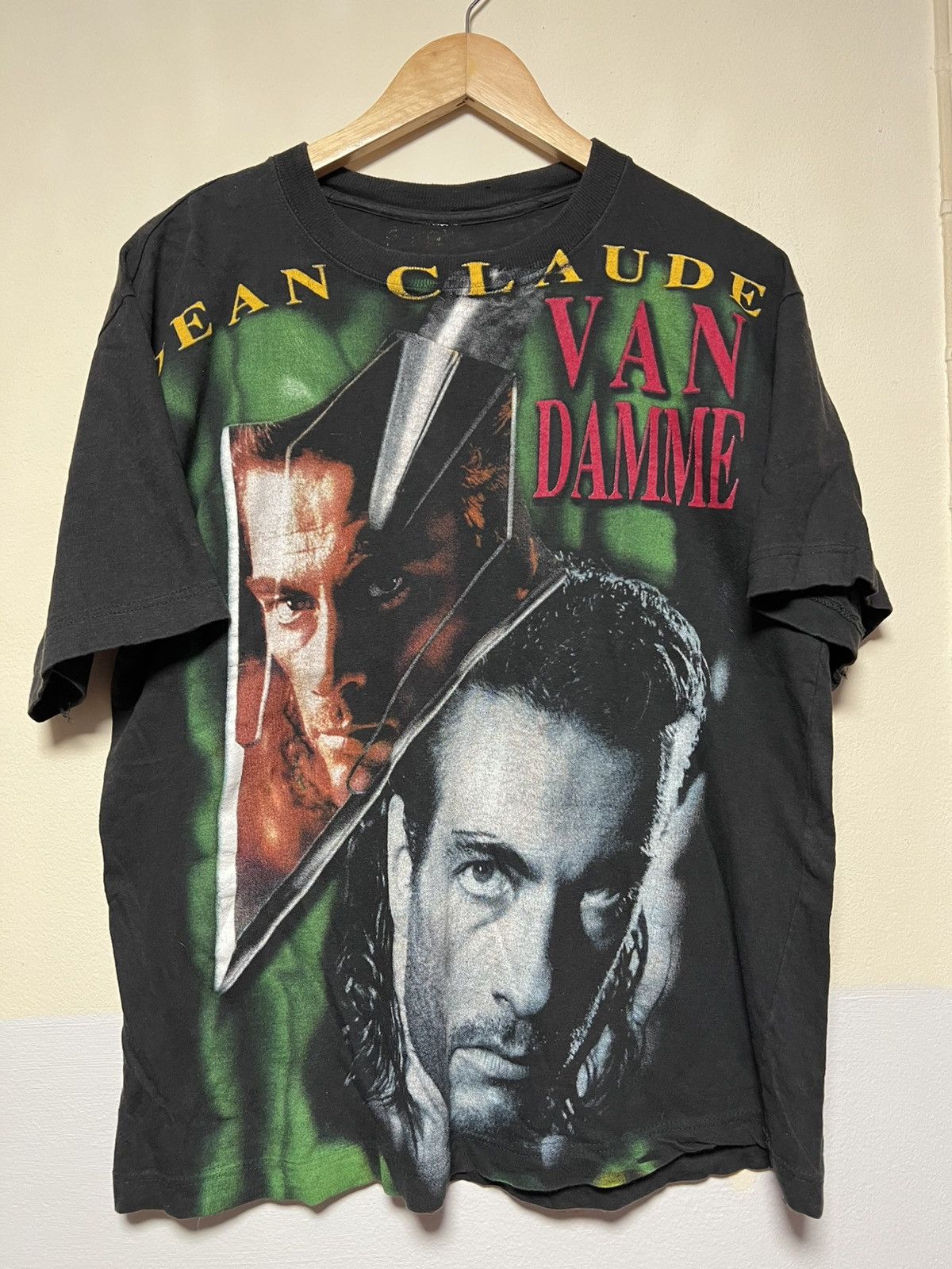 Vintage Jean-Claude Van Damme Bootleg 90s Vtg T-Shirt