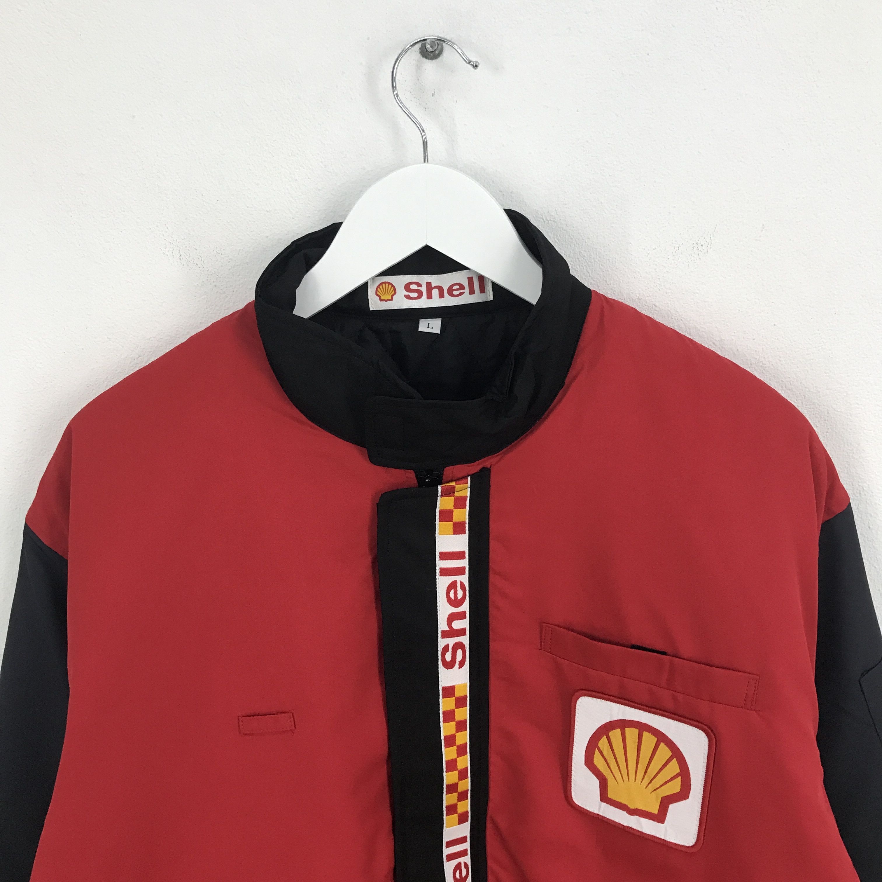 Gear for Sports Rare Shell Helix Oil Brand Japan Racing Quilted jacket Size US L / EU 52-54 / 3 - 2 Thumbnail