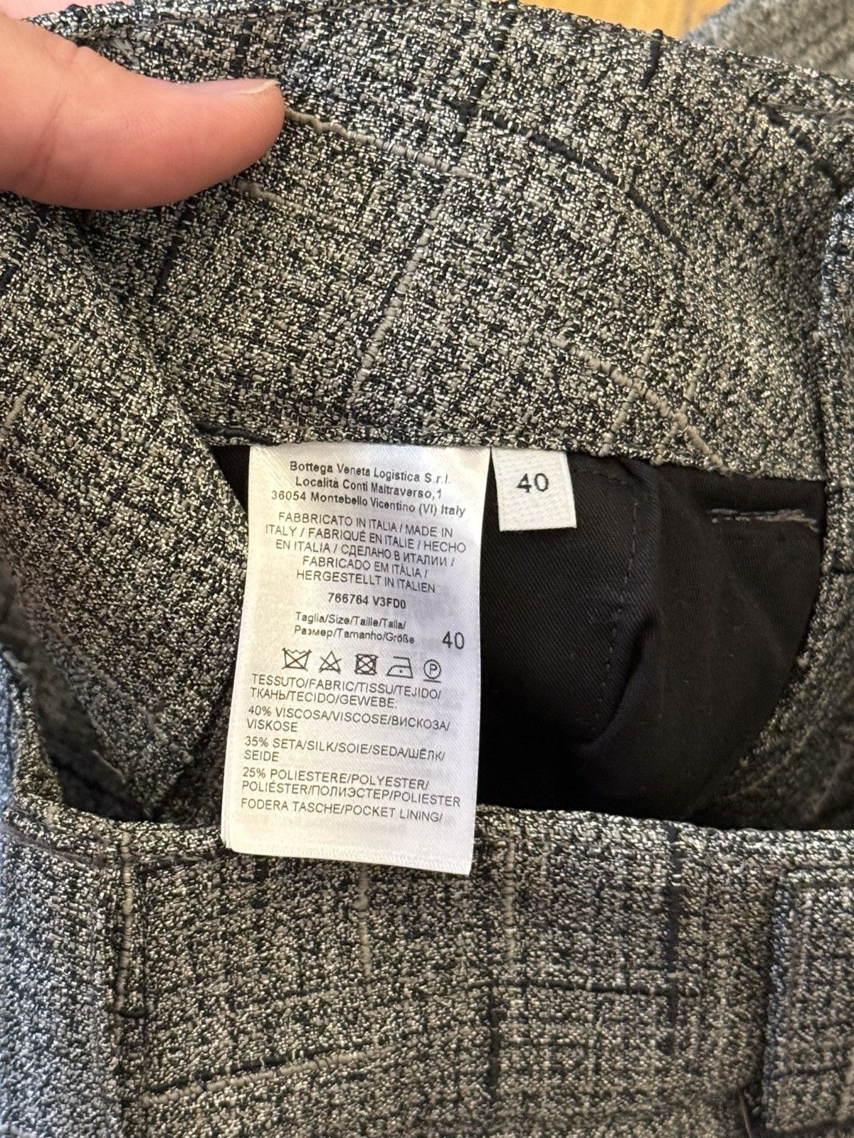 Bottega Veneta 3D Criss Cross Viscose Silk Pants Size US 32 / EU 48 - 7 Thumbnail