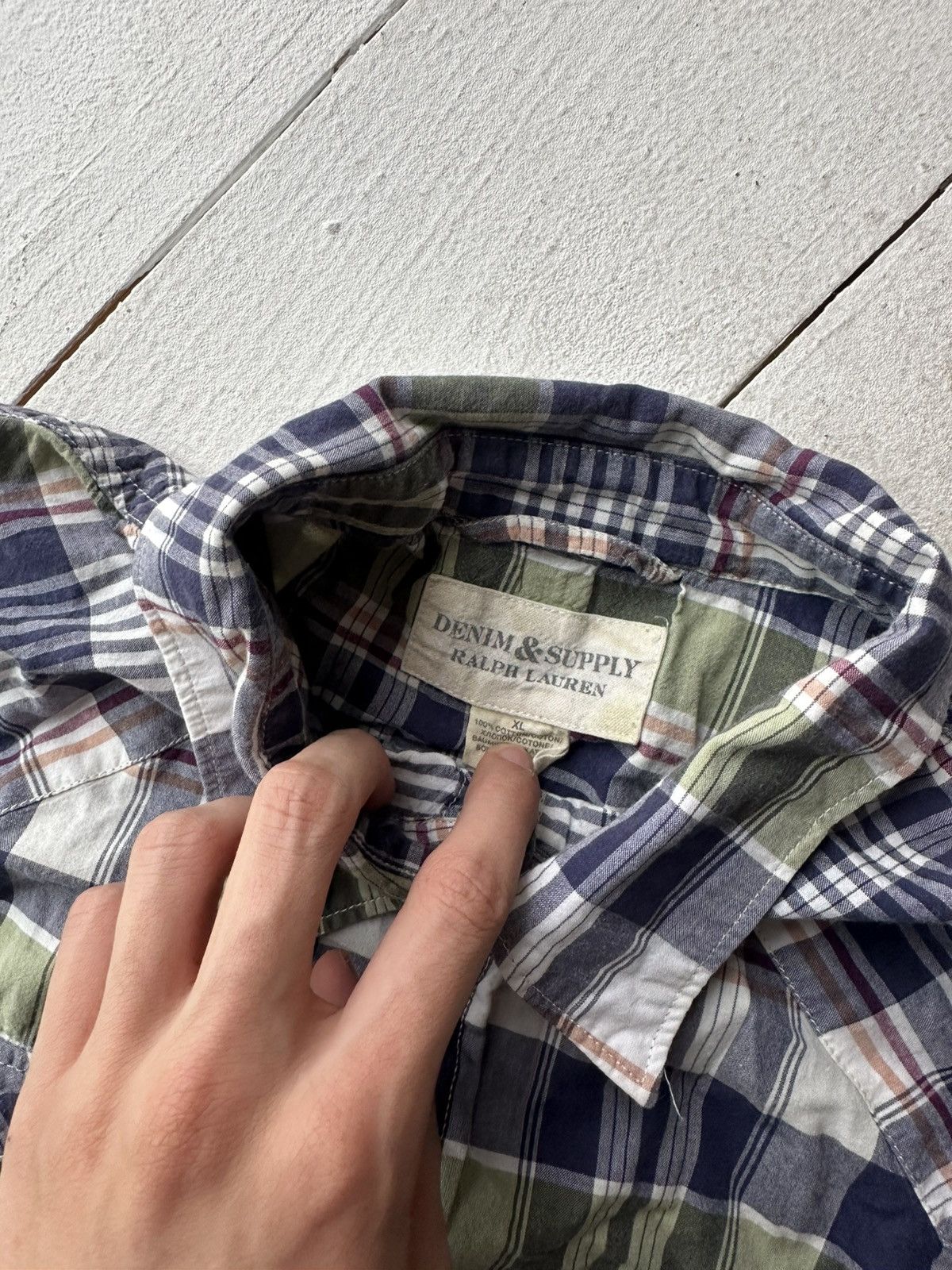 Denim & Supply Ralph Lauren 🚨Denim Supply Ralph Lauren Blue Button Up Denim Pocket Shirt Size US XL / EU 56 / 4 - 6 Thumbnail