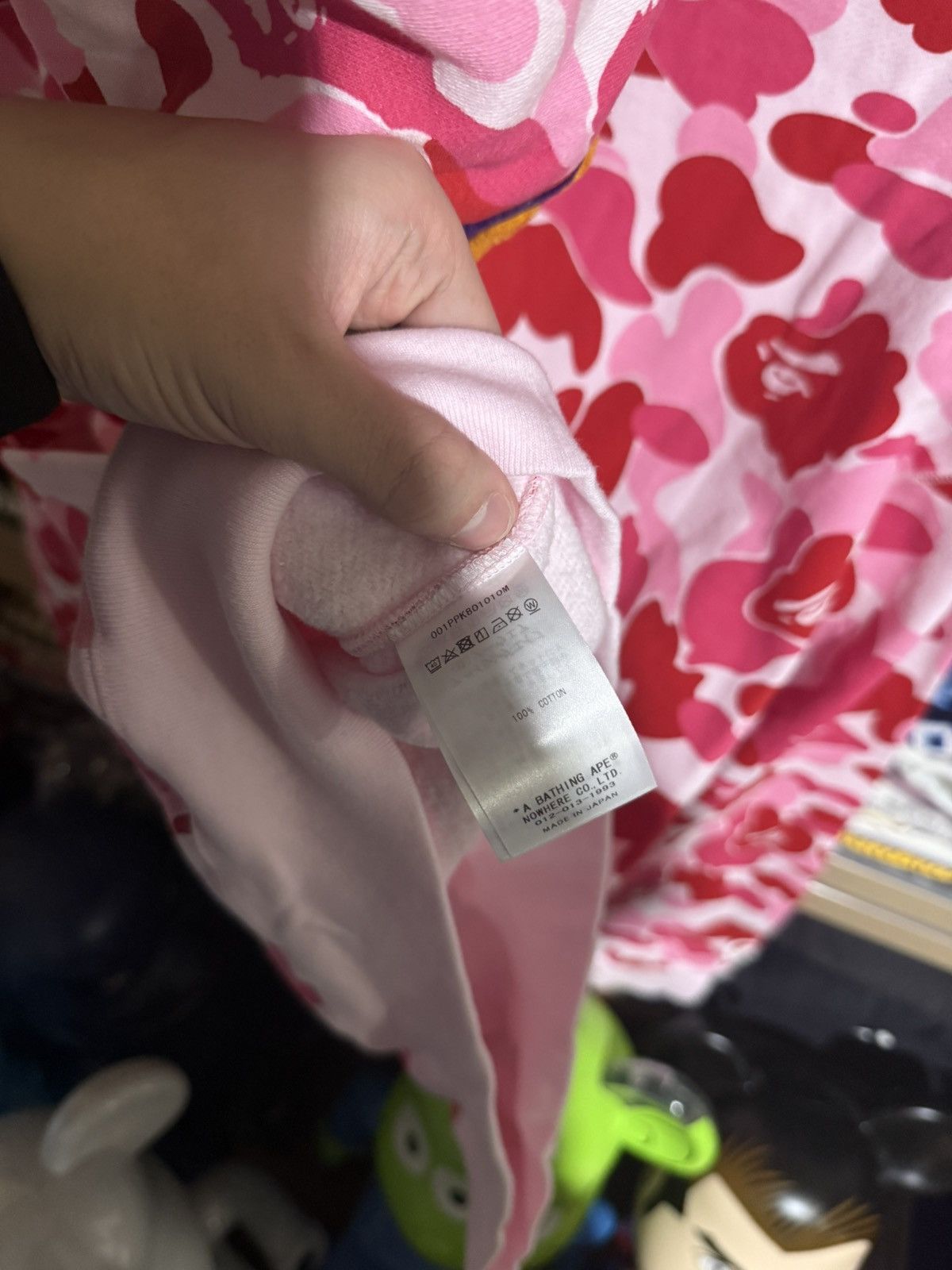Bape Bape Pink Shark Quarterzip Hoodie Size US L / EU 52-54 / 3 - 5 Thumbnail