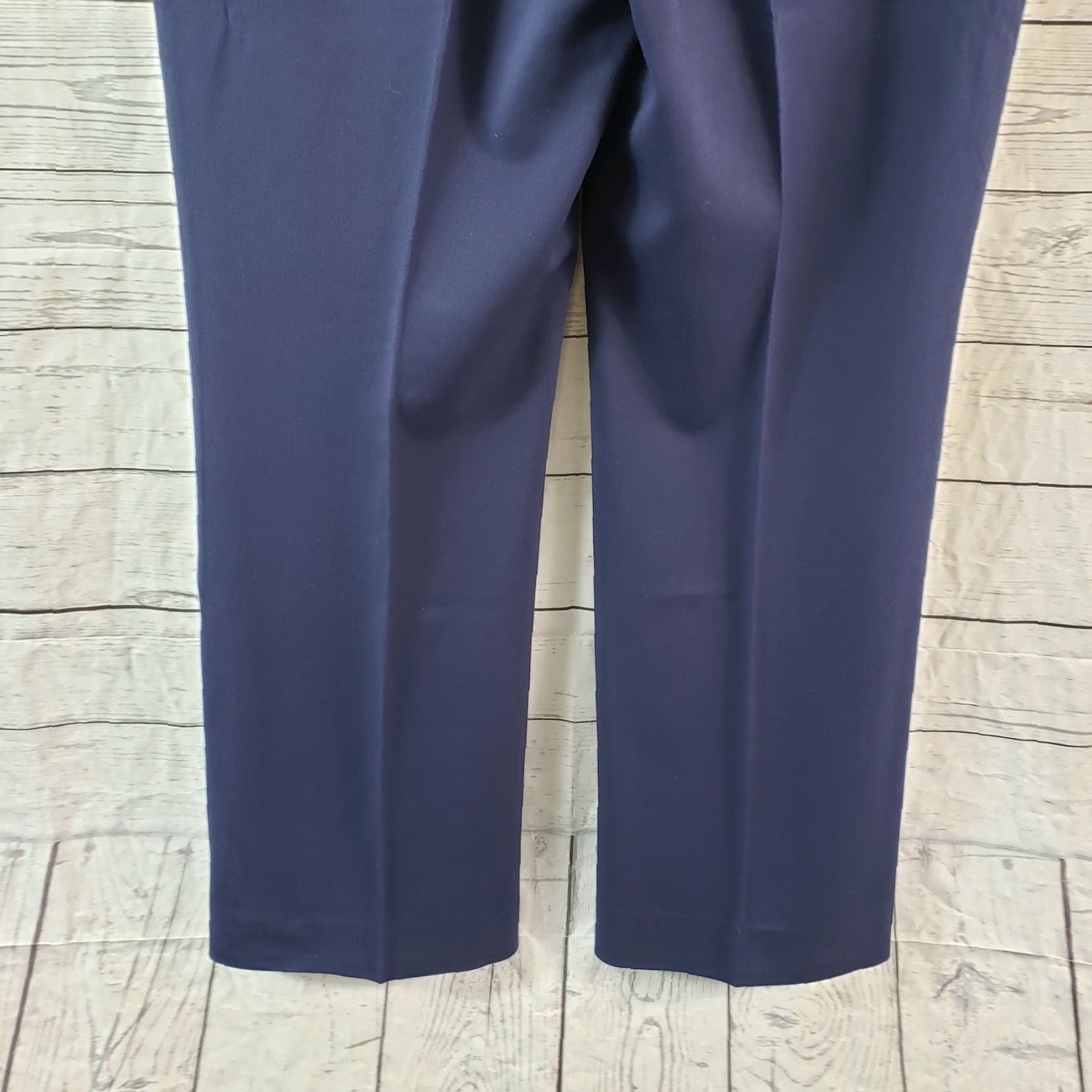 Vintage Chico's Women's Trousers Sz 8 Short Solid Blue Mid Rise Dress Pants Mens? No Size 30" / US 8 / IT 44 - 5 Thumbnail