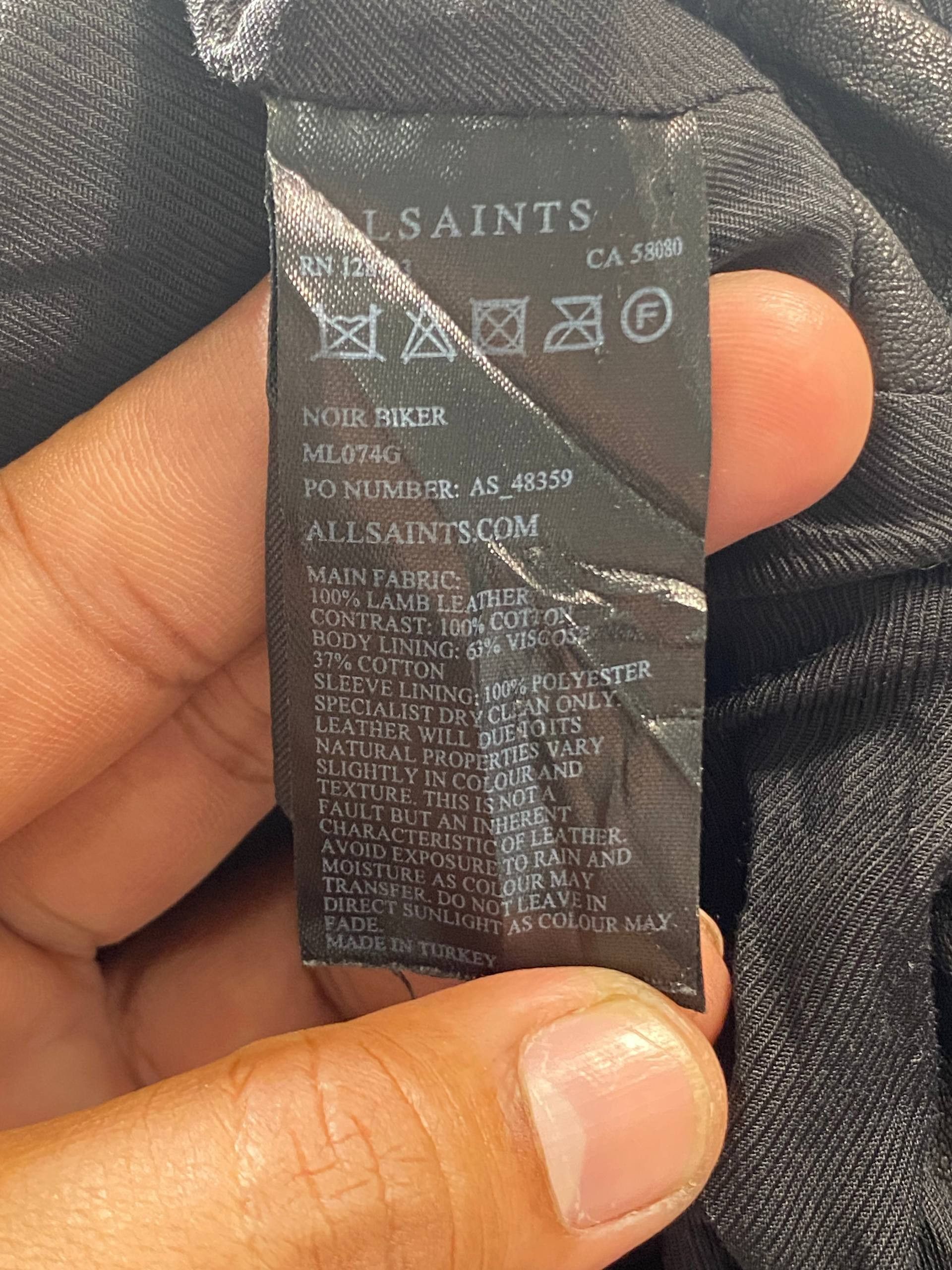 Allsaints Allsaints Noir Biker Denim Leather Jacket Size US S / EU 44-46 / 1 - 13 Thumbnail