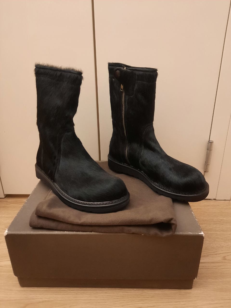 Rick Owens *New* Pony Hair Creeper Boots Size US 7 / EU 40 - 2 Thumbnail