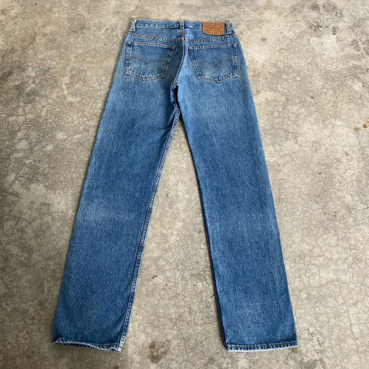 Levi's Vintage 90’s Levis 501 Faded Stonewashed Blue Denim Jeans Size US 30 / EU 46 - 7 Thumbnail