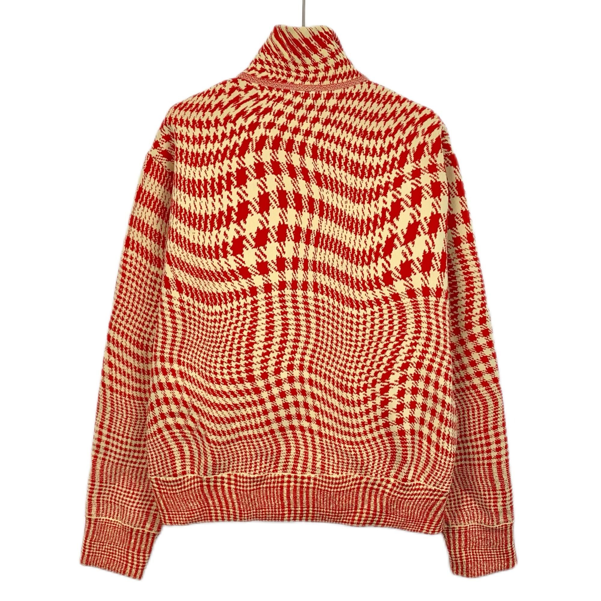 Burberry Burberry Red Houndstooth Collar Zip Jacket (Size S) Size S / US 4 / IT 40 - 8 Thumbnail