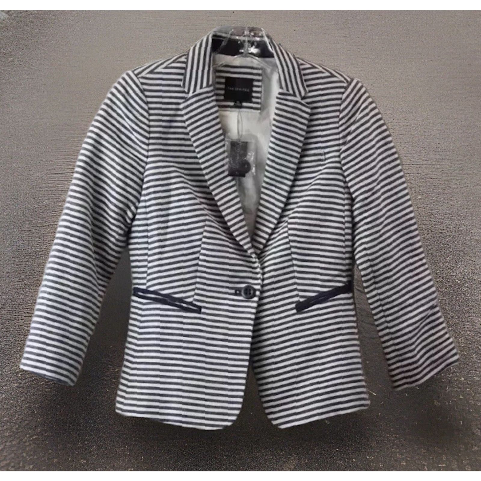 Vintage VINTAGE The Limited Blazer Shirt XS Womens Navy Striped ButtonUp Jacket Size XS / US 0-2 / IT 36-38 - 2 Thumbnail