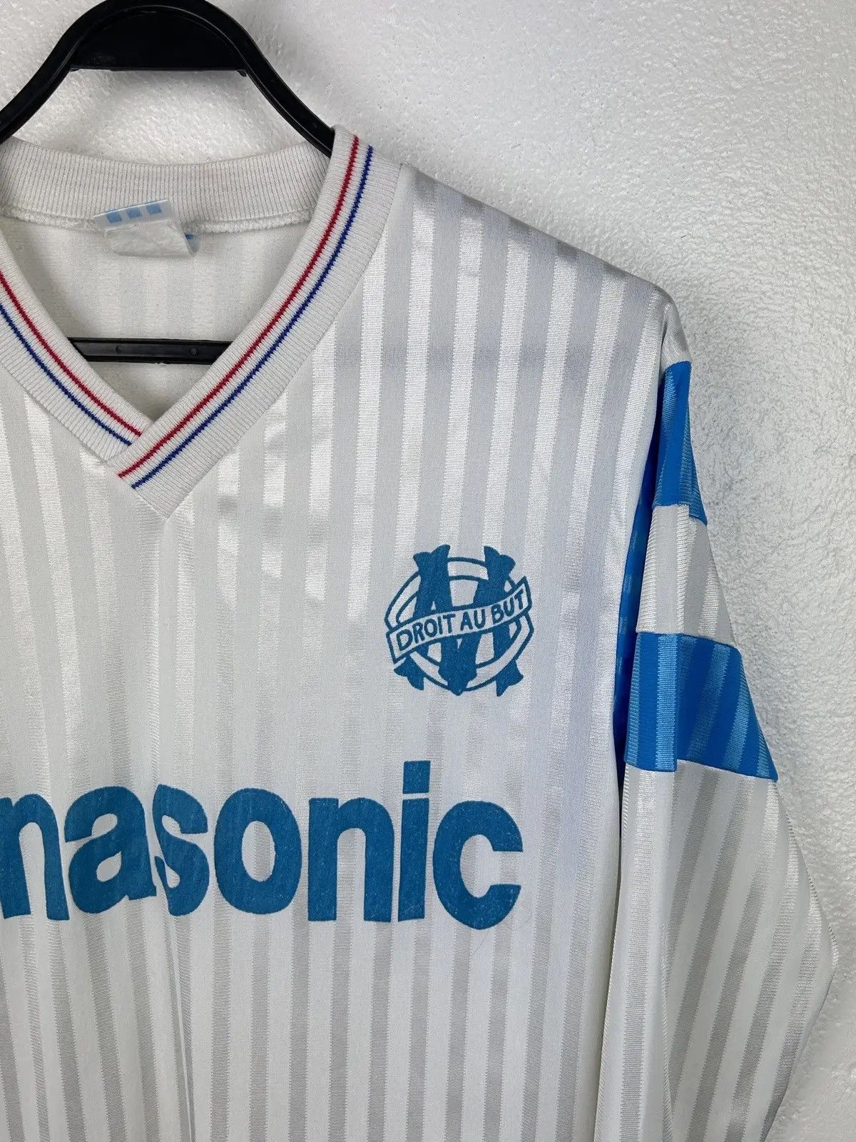 Adidas Adidas Olimpique De Marseille 1989/90 Home Kit L/S Jersey Size US S / EU 44-46 / 1 - 2 Thumbnail