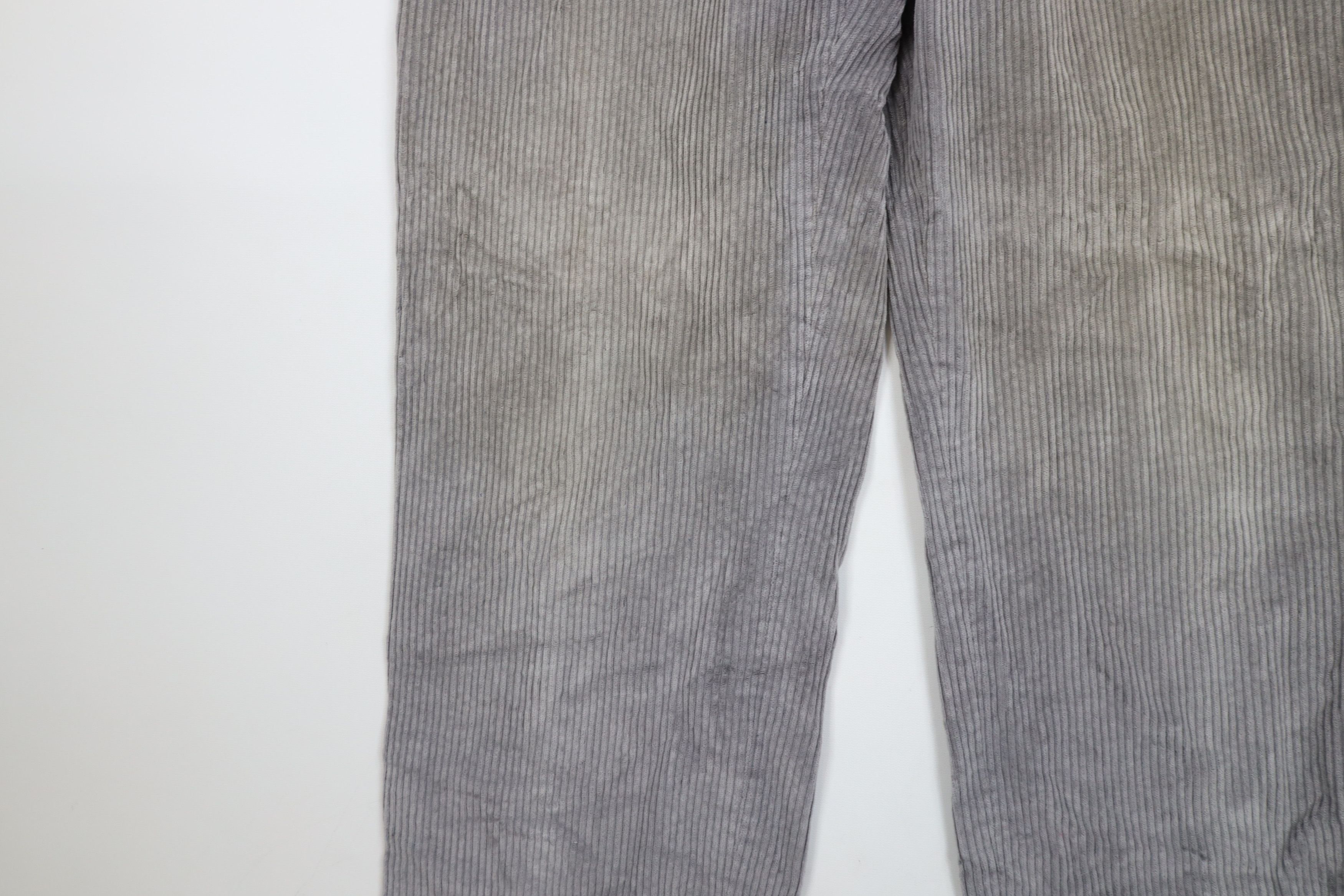 Lands' End × Vintage Vintage 70s Lands End Heavy Wide Leg Corduroy Pants Gray USA Size US 38 / EU 54 - 7 Thumbnail