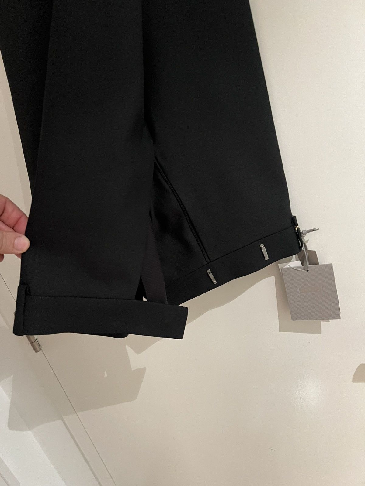 Tom Ford Tom Ford Classic Black Wool Silk Trousers Size 56 Size US 40 / EU 56 - 3 Thumbnail
