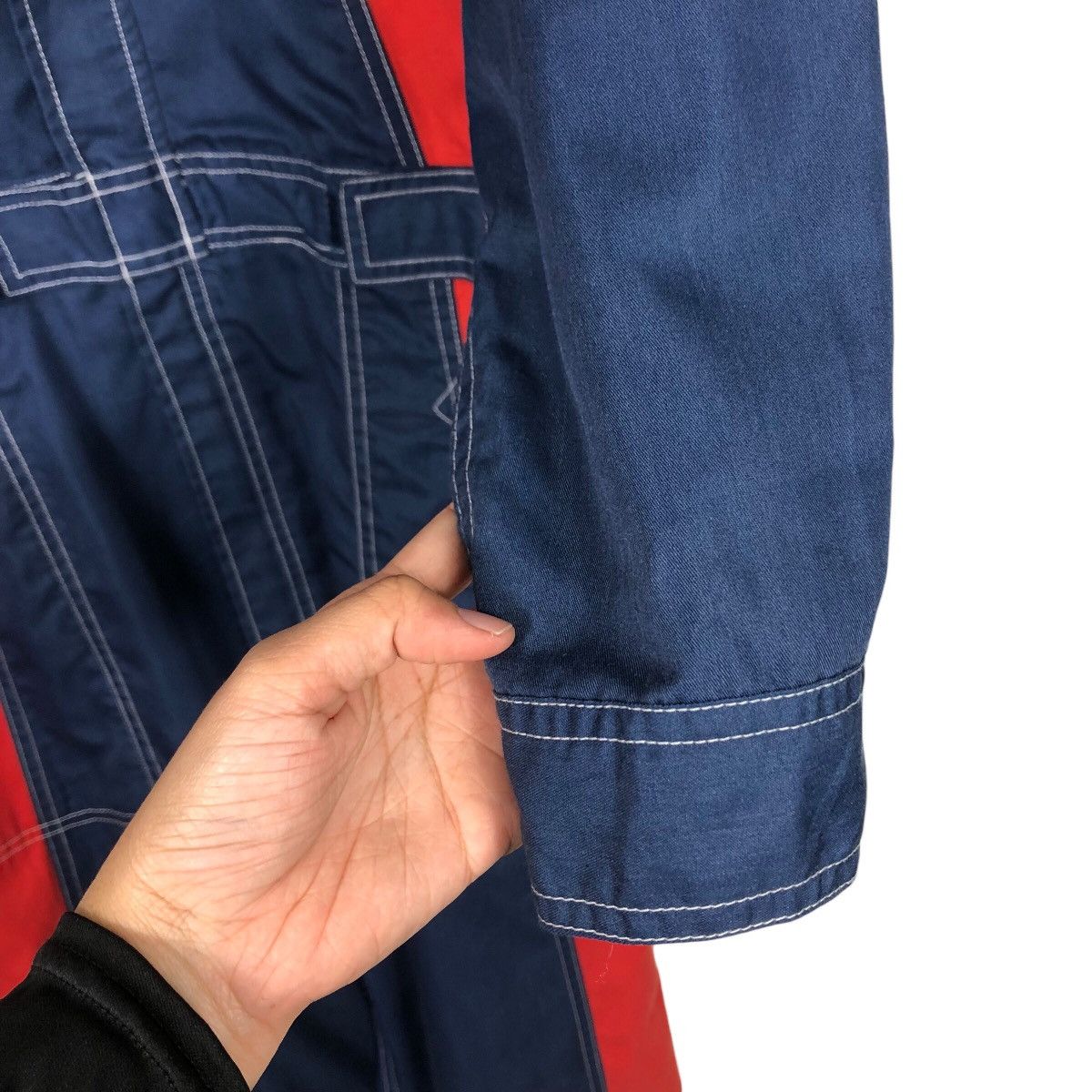 Japanese Brand 📌Vintage Coverall Worker Racing Daihatsu JDM Big Logo Size US 38 / EU 54 - 15 Thumbnail