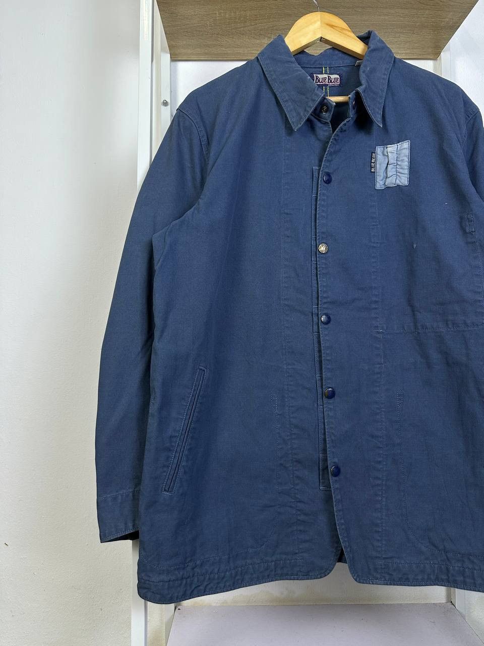 Blue Blue Japan × Japanese Brand × Vintage Vintage Blue Blue Japan Denim Workwear (Pit 22) Size US S / EU 44-46 / 1 - 3 Thumbnail