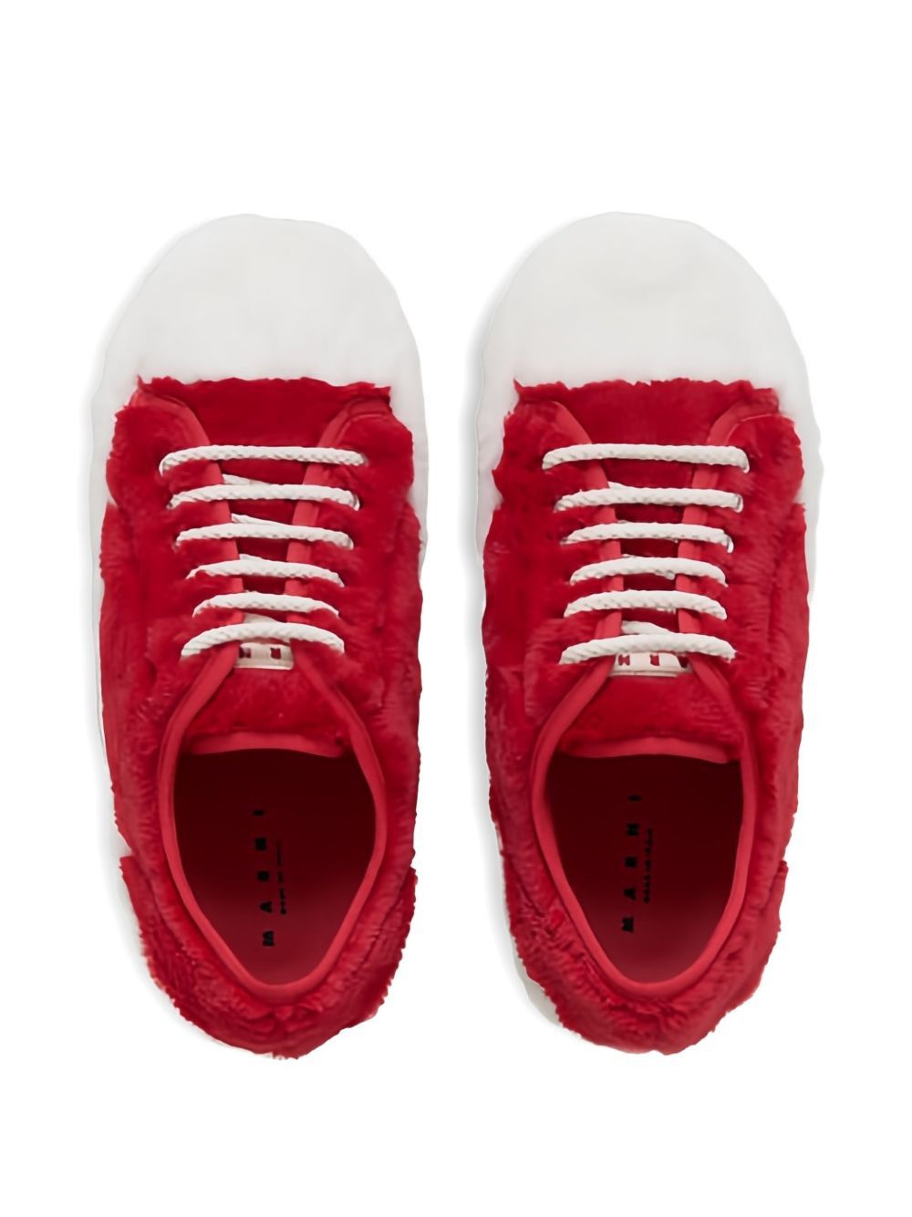 Marni o1w1db11025 Lace-Up Sneakers in Red/White Size US 11 / EU 44 - 1 Thumbnail
