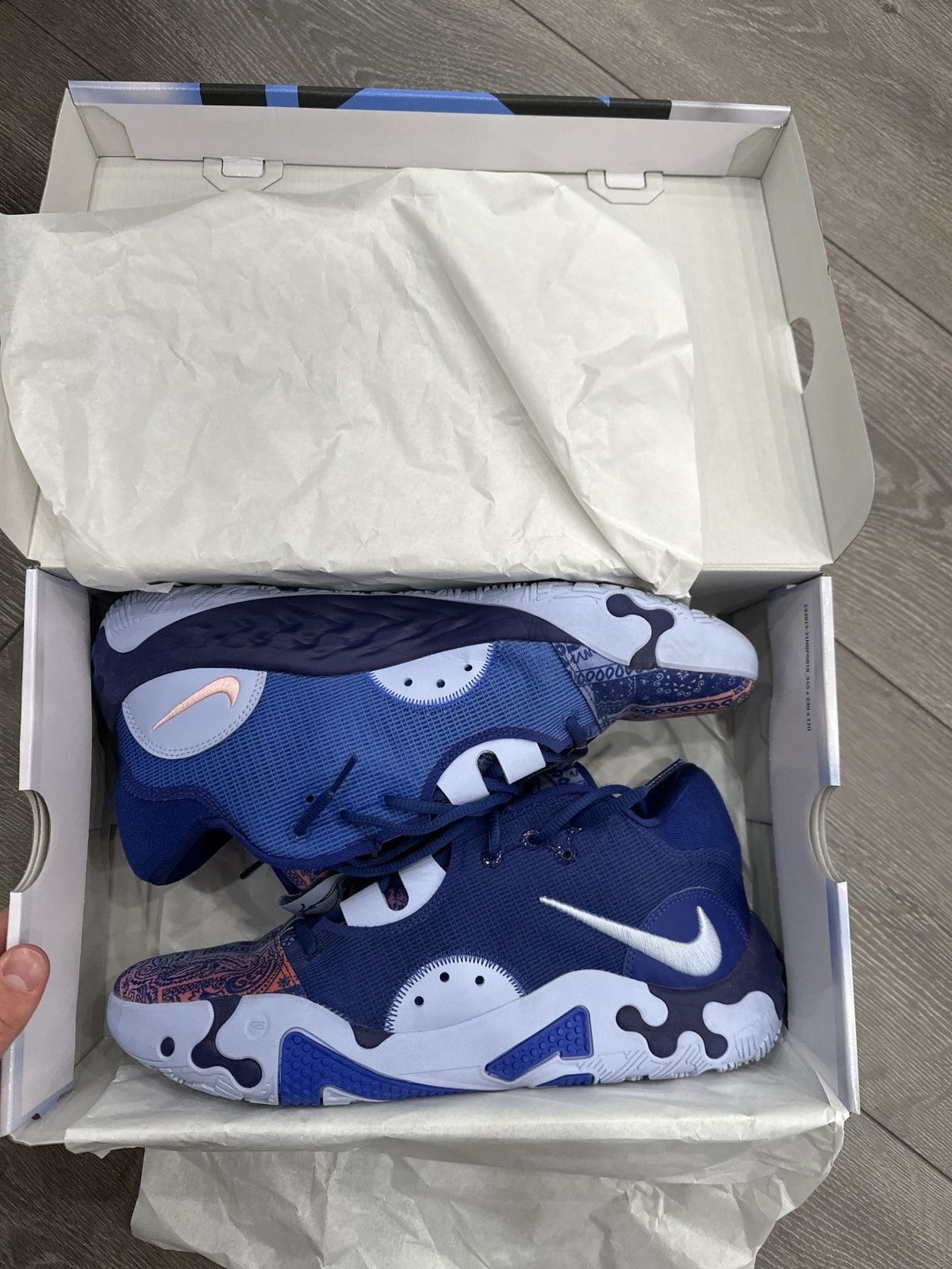 Nike Pg 6 blue paisley Size US 12 / EU 45 - 6 Thumbnail