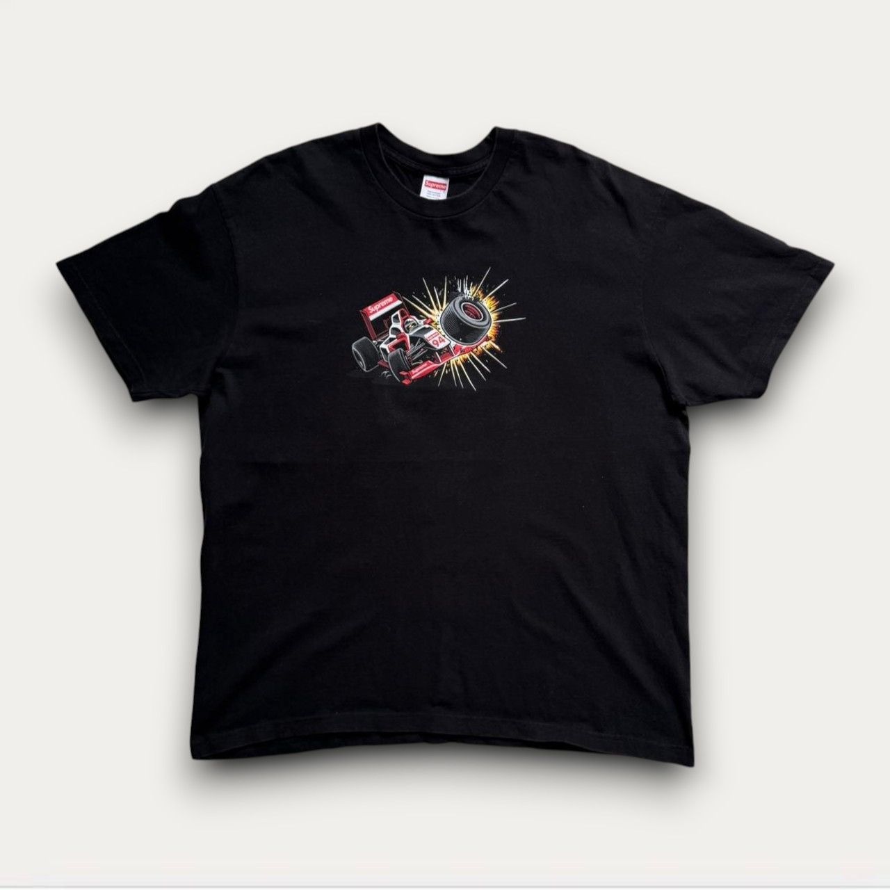 Supreme Supreme FW21 Crash Black Tee Size US XL / EU 56 / 4 - 1 Thumbnail