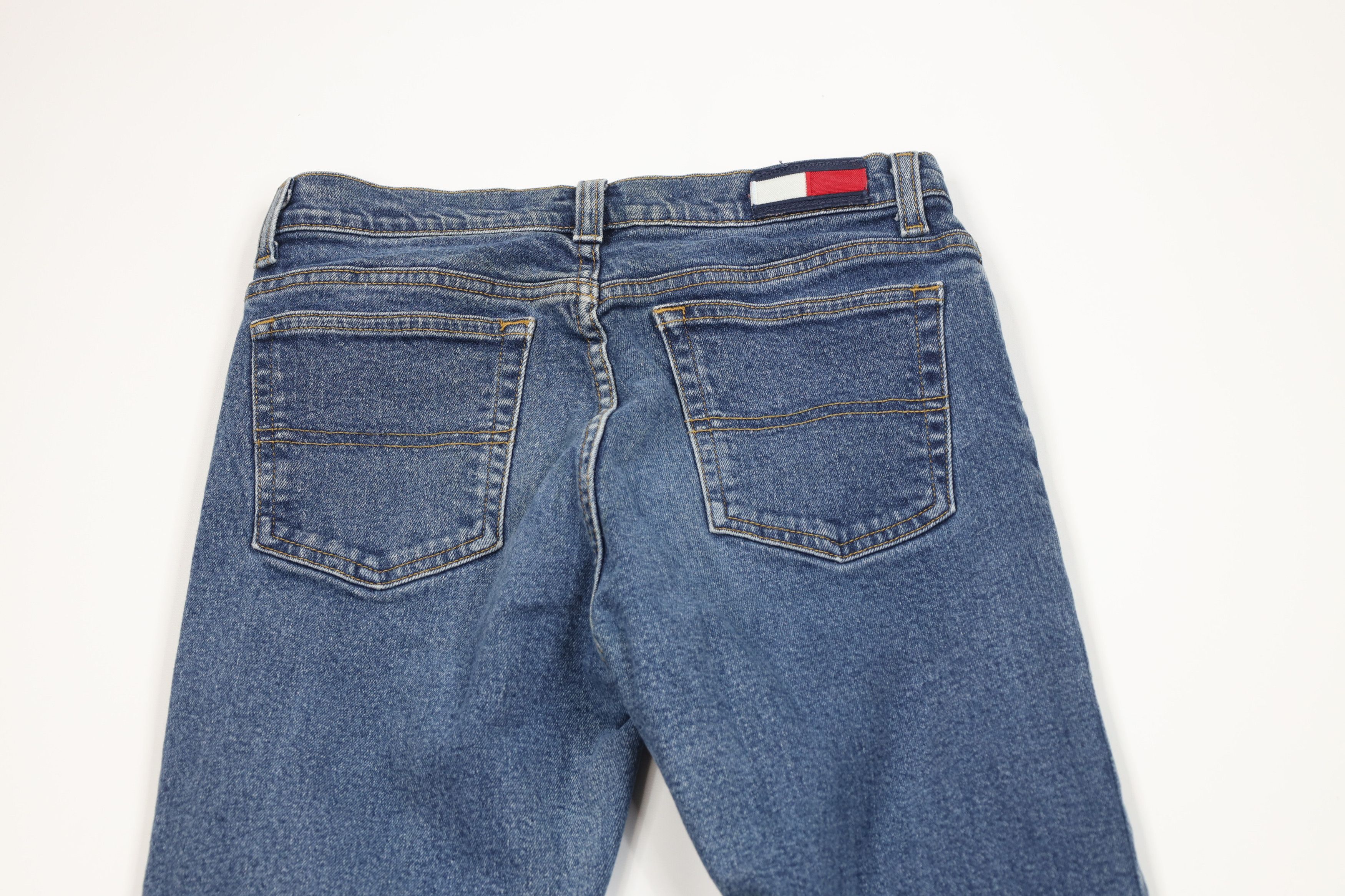 Tommy Hilfiger Vintage Y2K 2002 Tommy Hilfiger Hipster Flared Denim Jeans Size 30" / US 8 / IT 44 - 10 Thumbnail