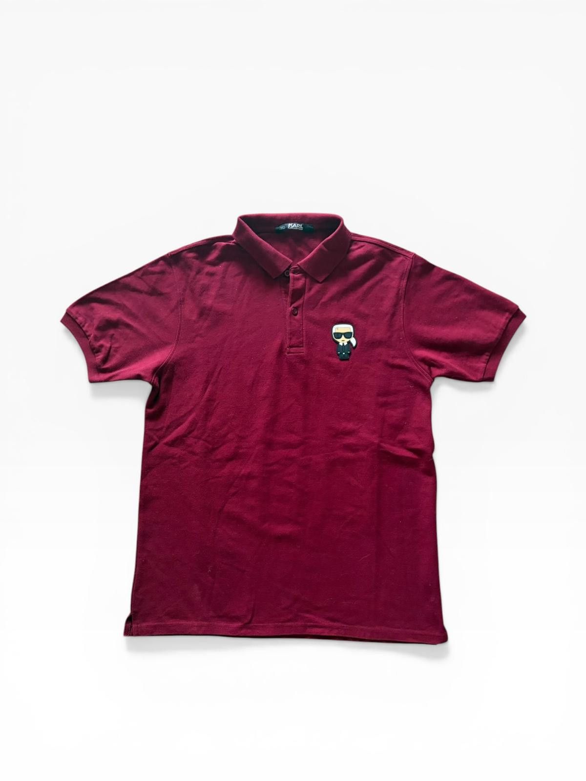 Karl Lagerfeld Karl Lagerfeld Paris Ikonik Patch Polo Shirt Burgundy L Size US L / EU 52-54 / 3 - 1 Thumbnail