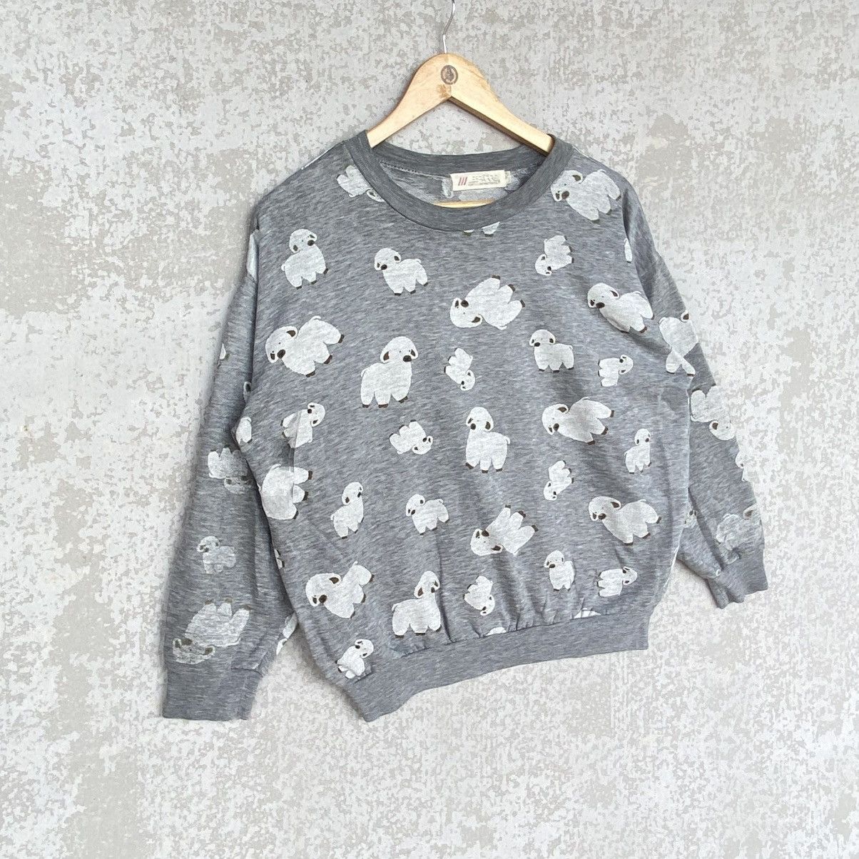 Other Vintage Sheep Big Printed Crewneck Sweatshirt Gray Size S Size S / US 4 / IT 40 - 3 Thumbnail