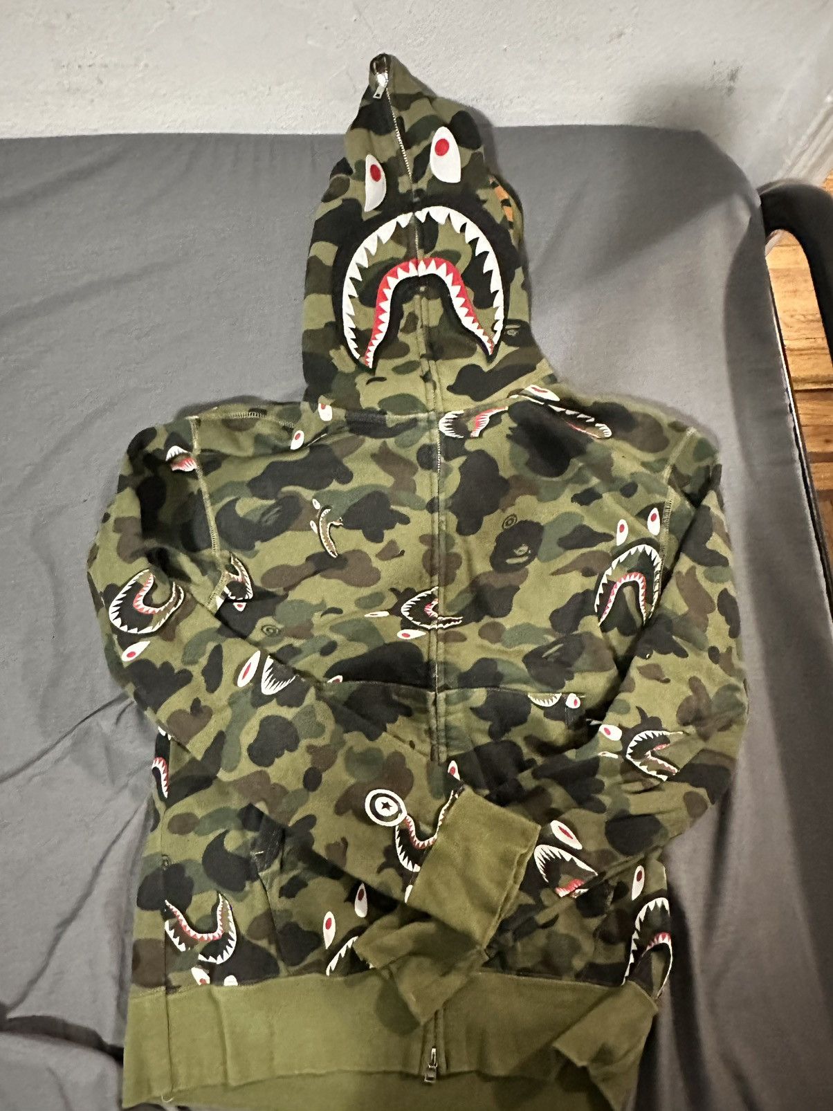 Shark zip up hoodie hotsell