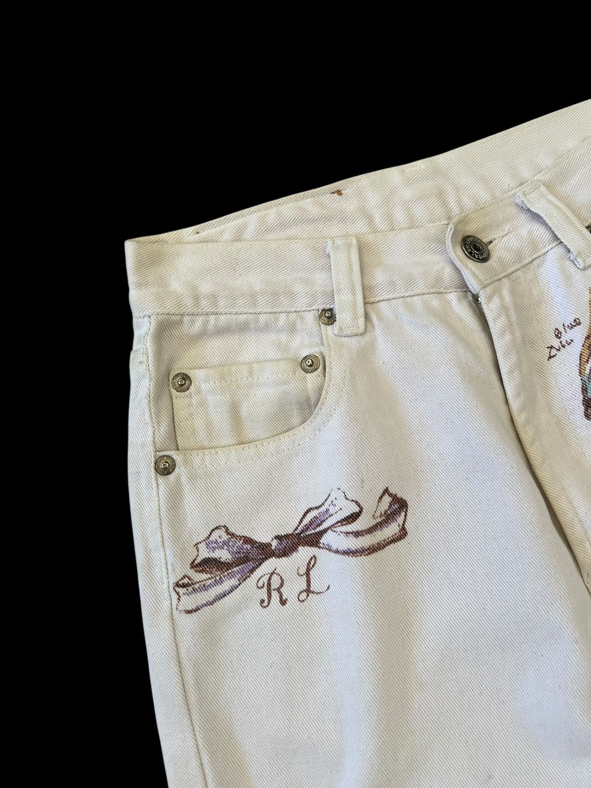 Polo Ralph Lauren Vintage Polo Ralph Lauren Native Printed Jeans Size 26" / US 2 / IT 38 - 6 Thumbnail