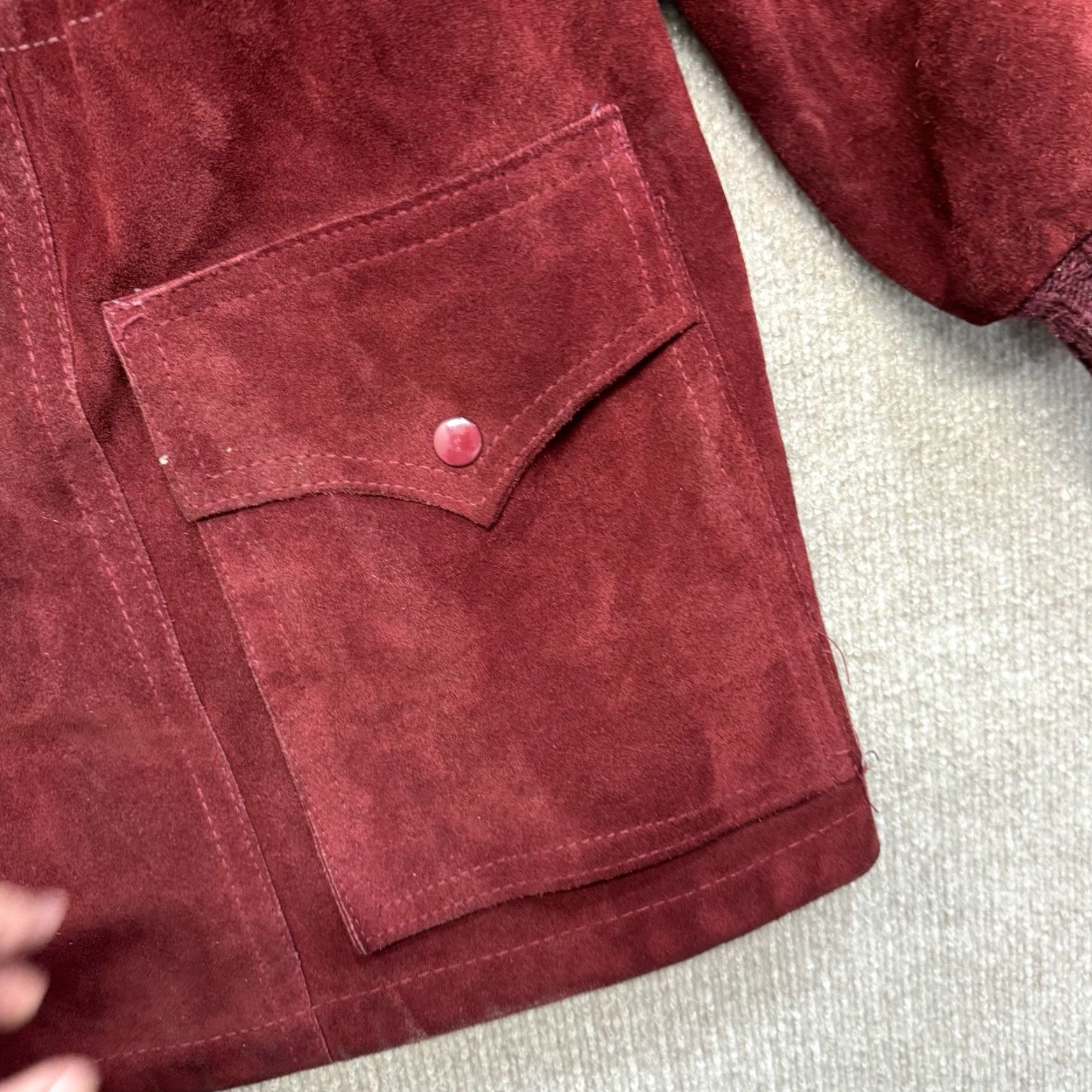 Abercrombie & Fitch VINTAGE Abercrombie And Fitch Suede Bomber Jacket Womens L Zip Up Pockets Size XXL / US 16-18 / IT 52-54 - 5 Thumbnail